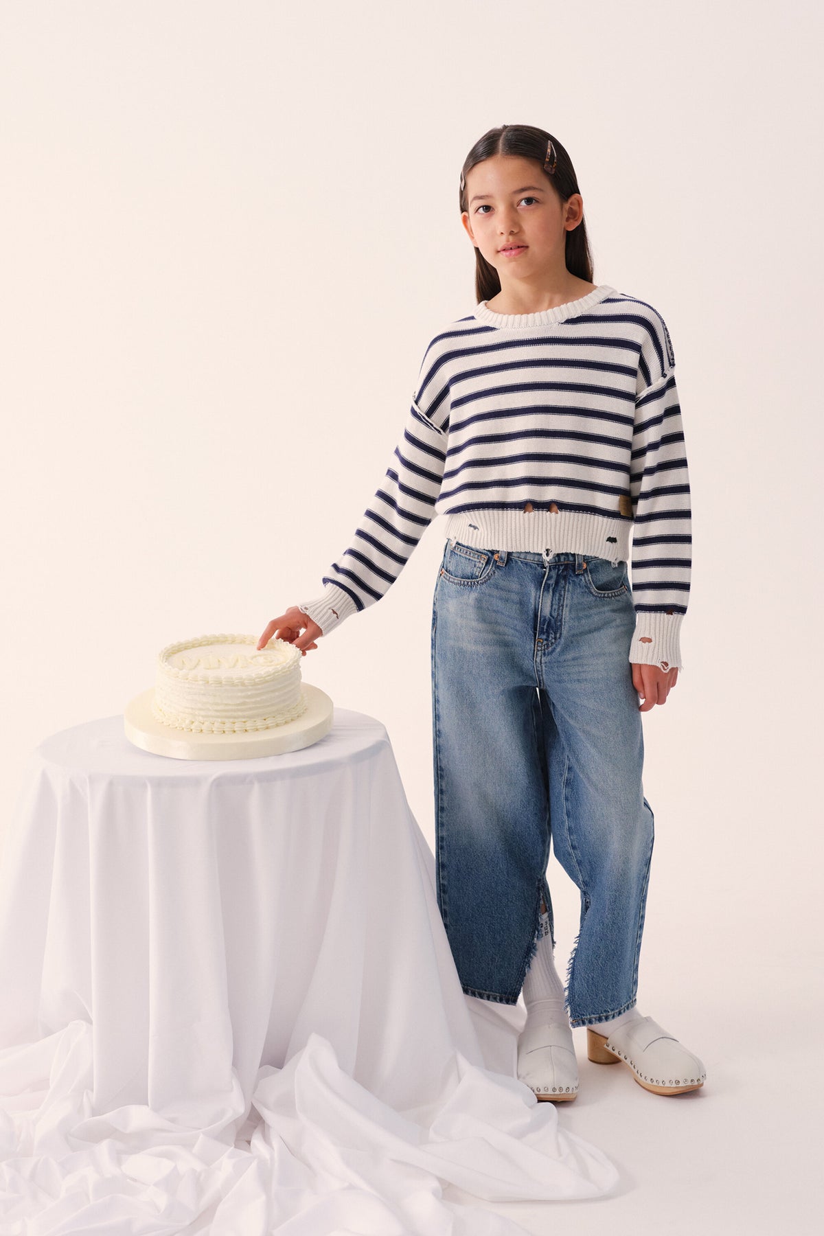 Jeans regular lavado azul claro