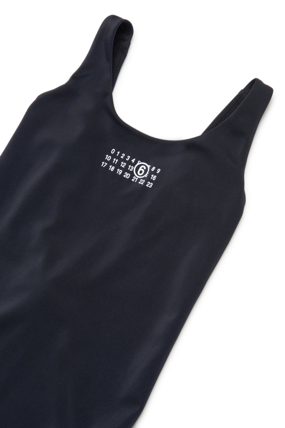 One-piece swimsuit with logo