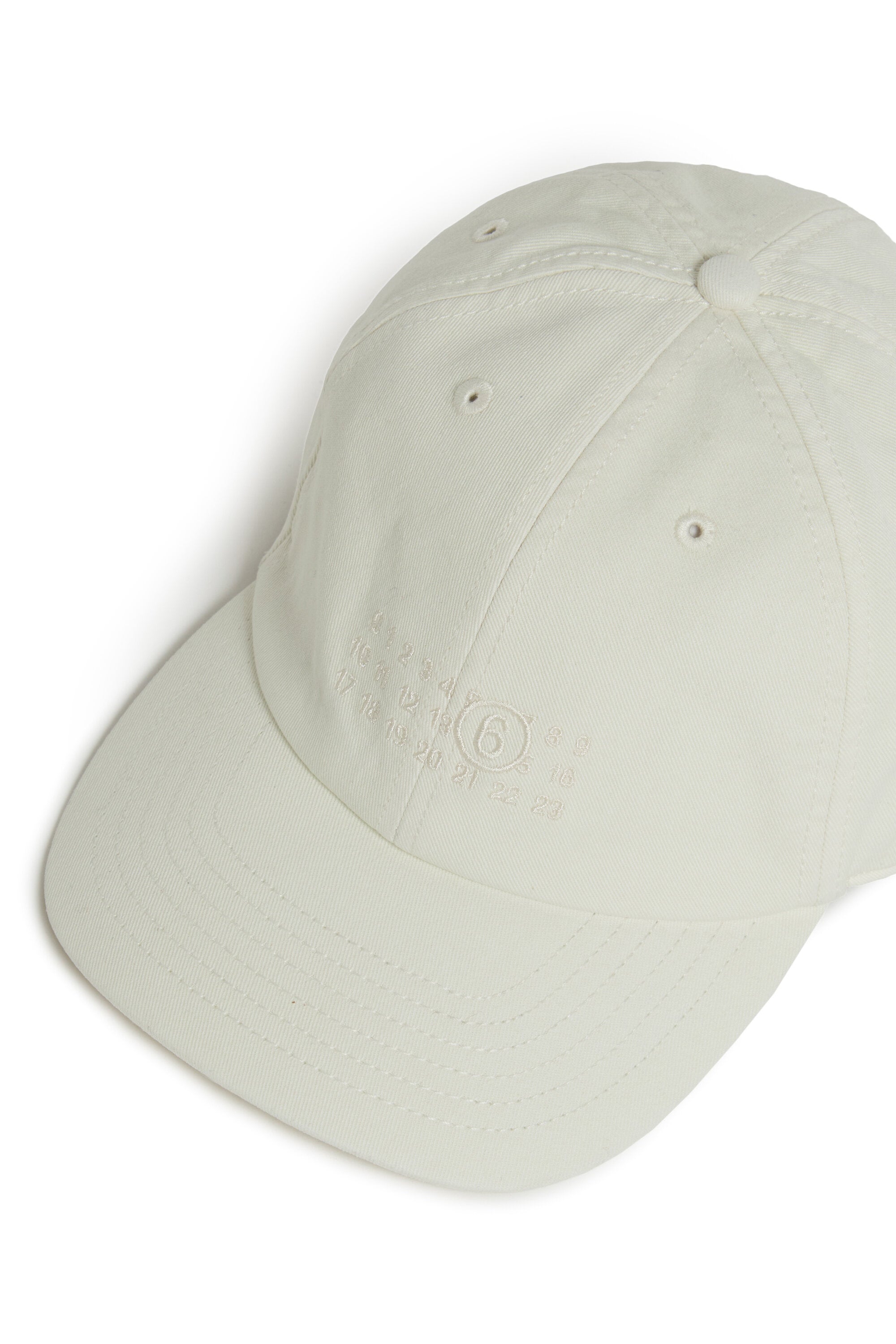 Casquette de baseball en gabardine à effet usé