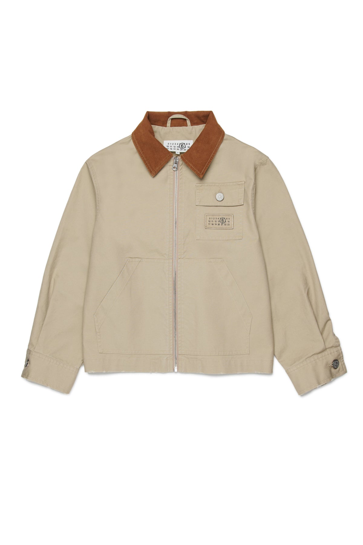 Workwear jacket with printed logo
