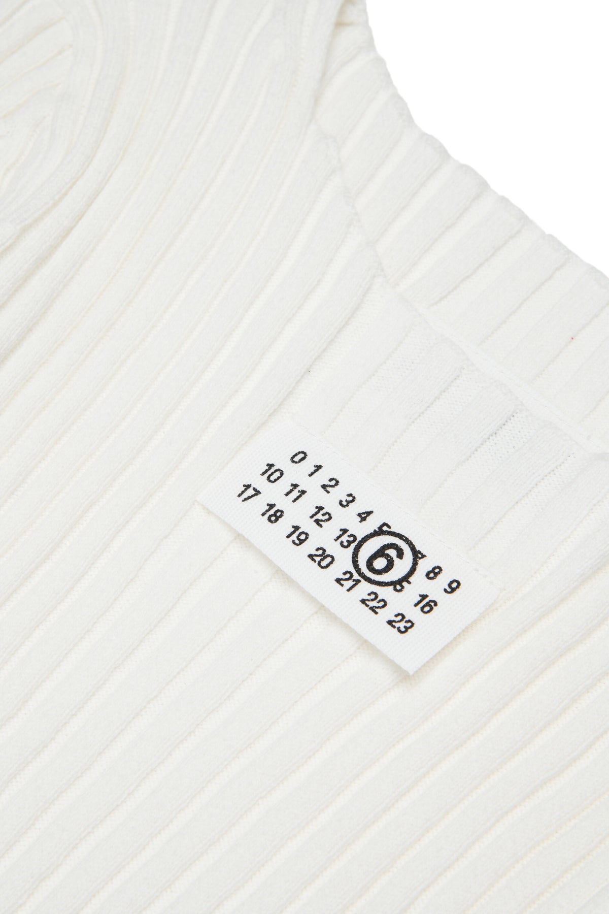 Robe longue côtelée avec logo