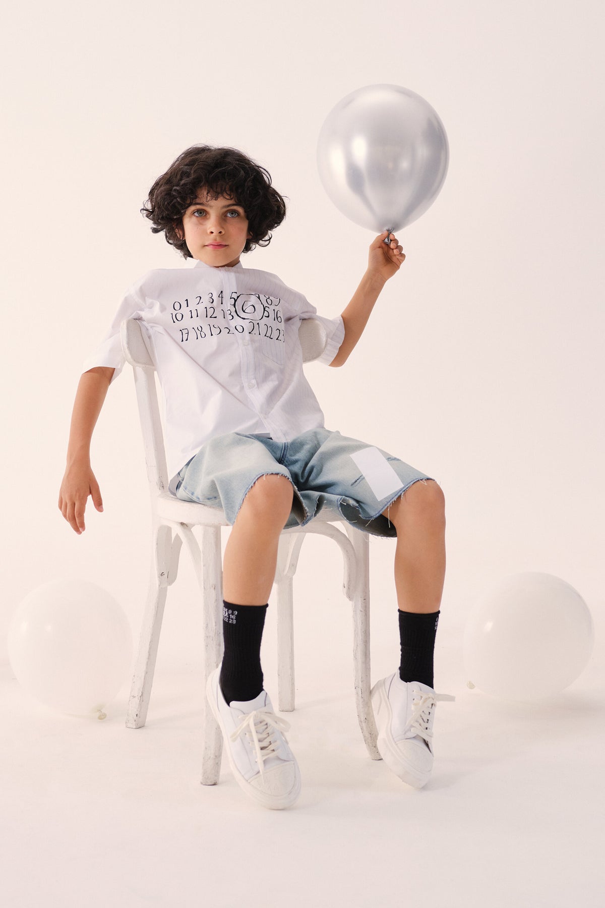 Chemise à manches courtes avec logo