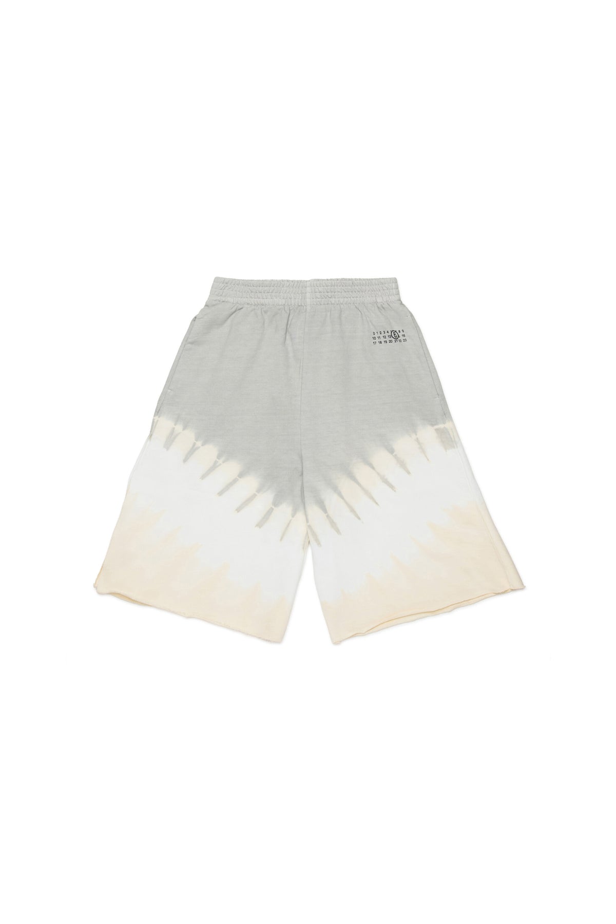 Fleece shorts with numeric logo