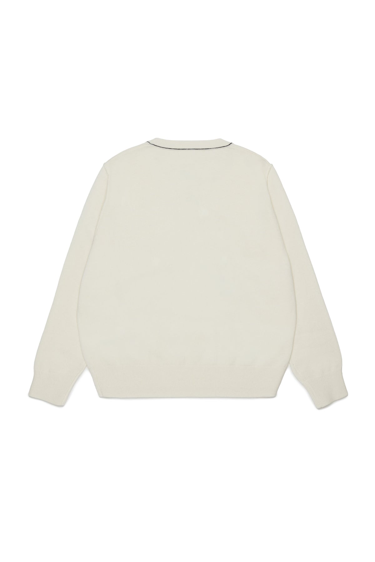 Jersey de cuello redondo en mezcla de lana