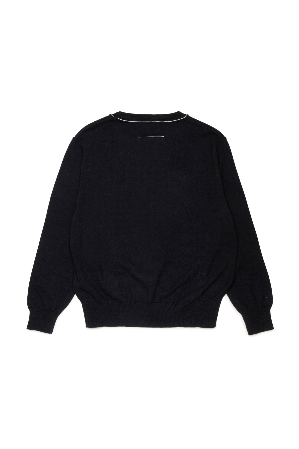 Jersey de cuello redondo en algodón