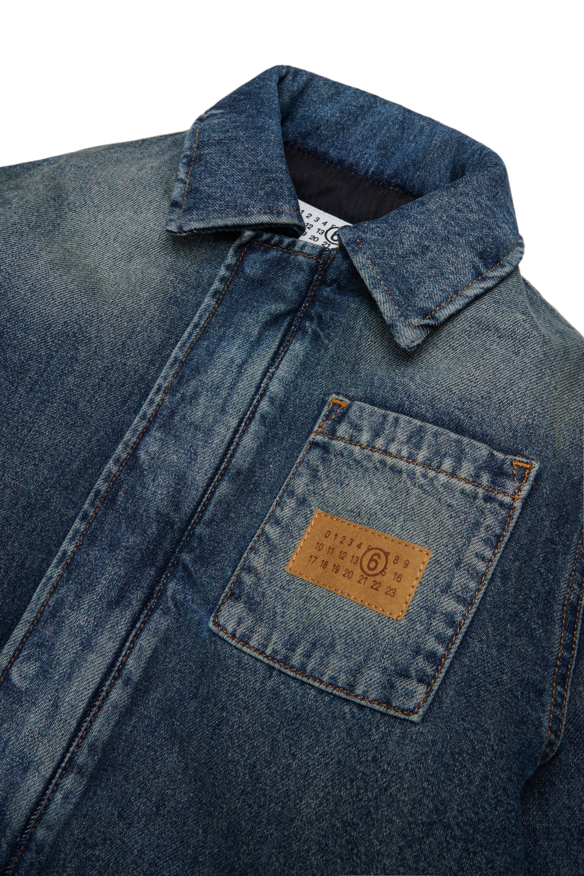 Denim jacket with logo
