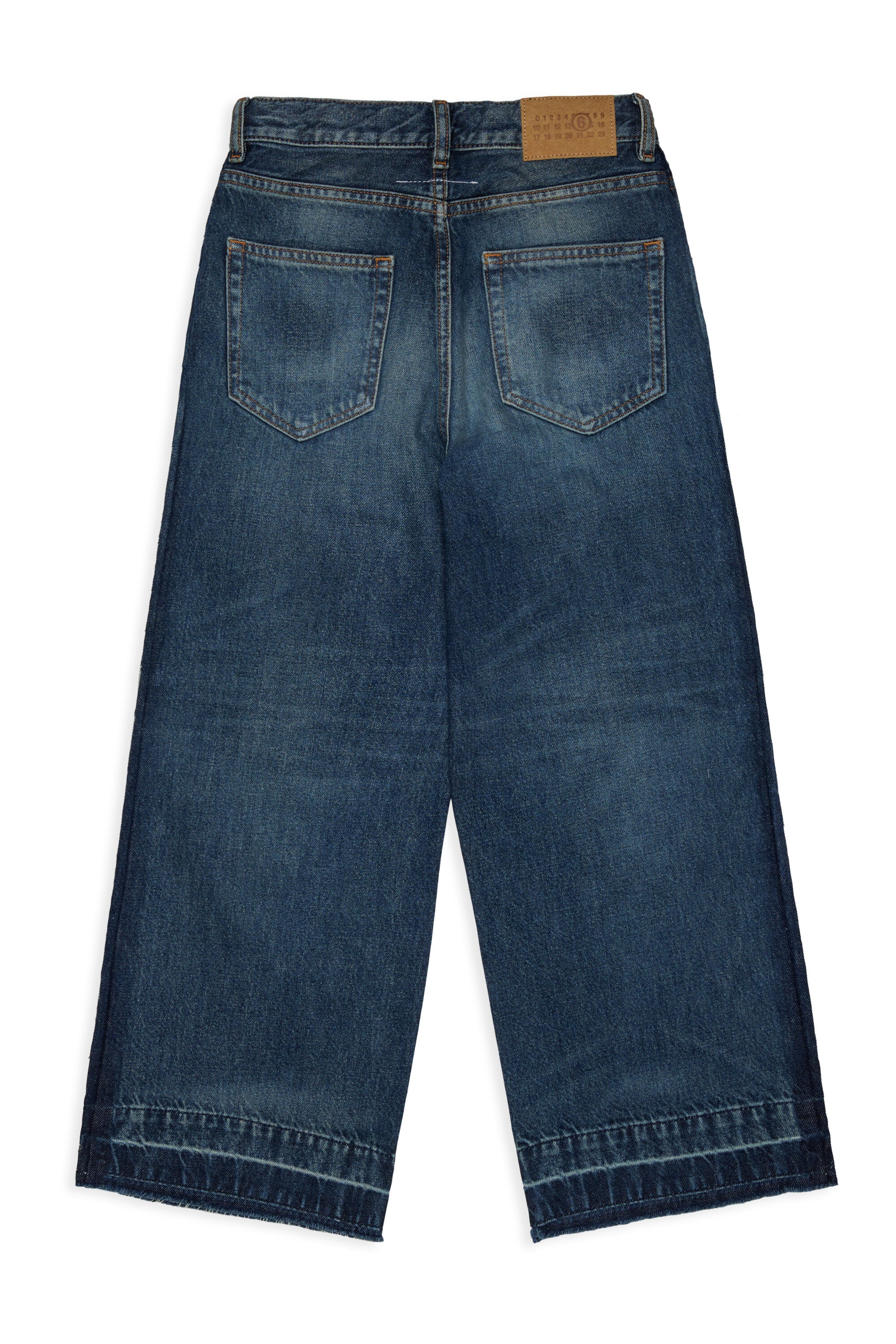 Jeans corte regular azul medio