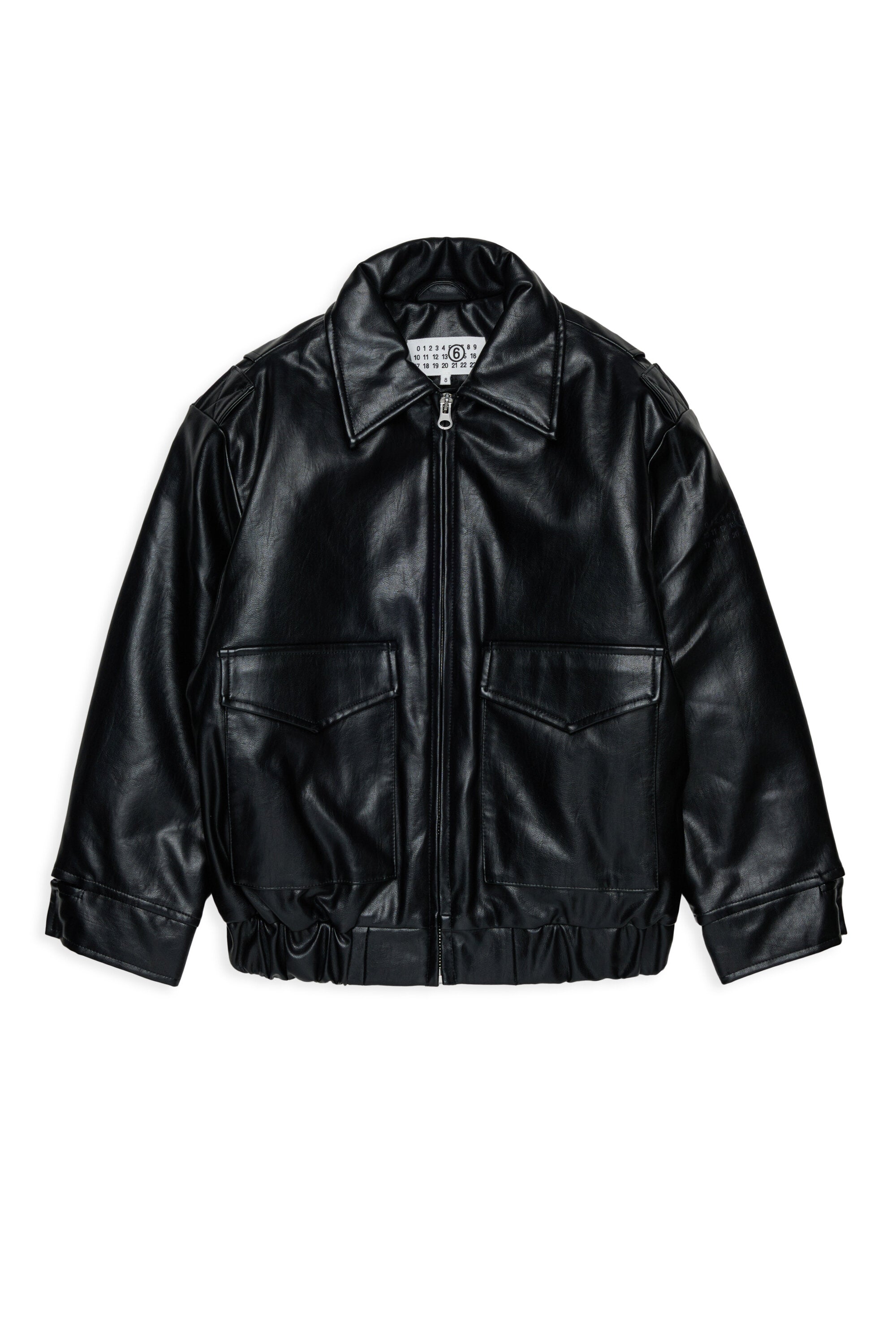 Chaqueta biker con logo estampado