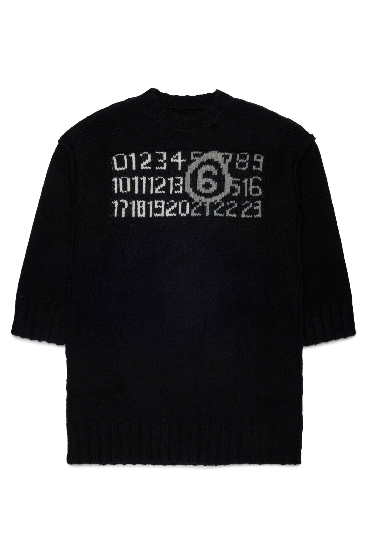 Midi dress with numeric logo