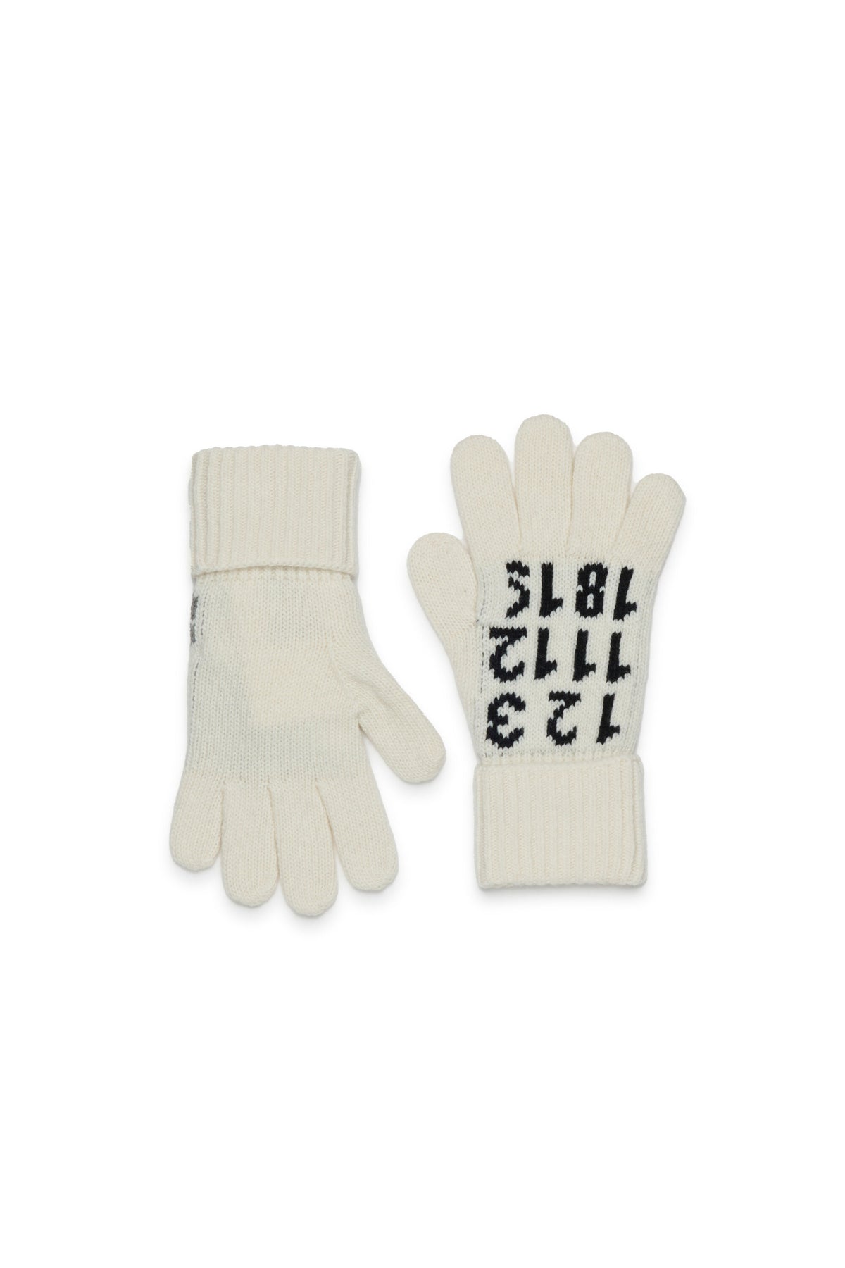 Gants en maille avec logo numérique