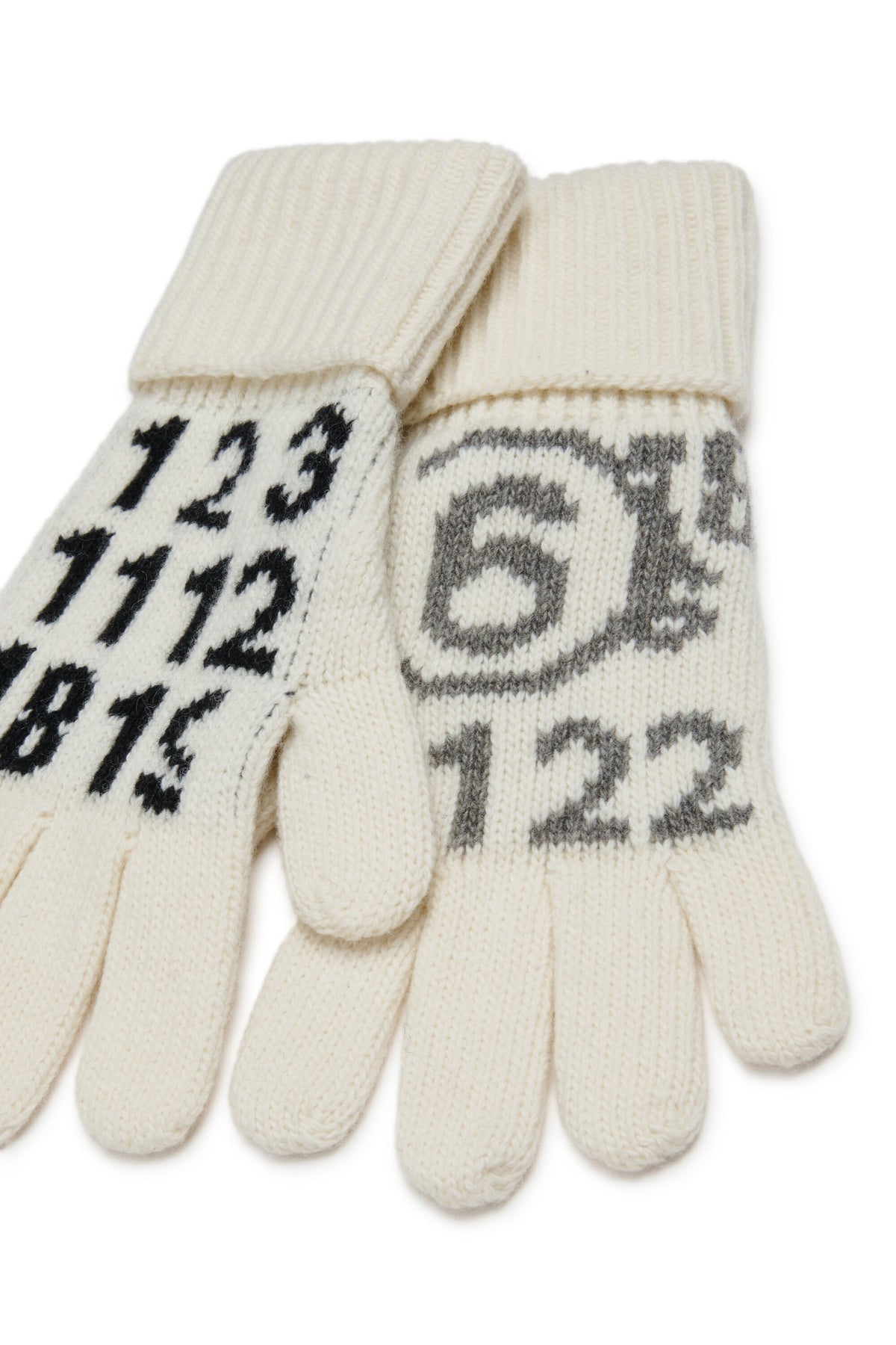 Gants en maille avec logo numérique