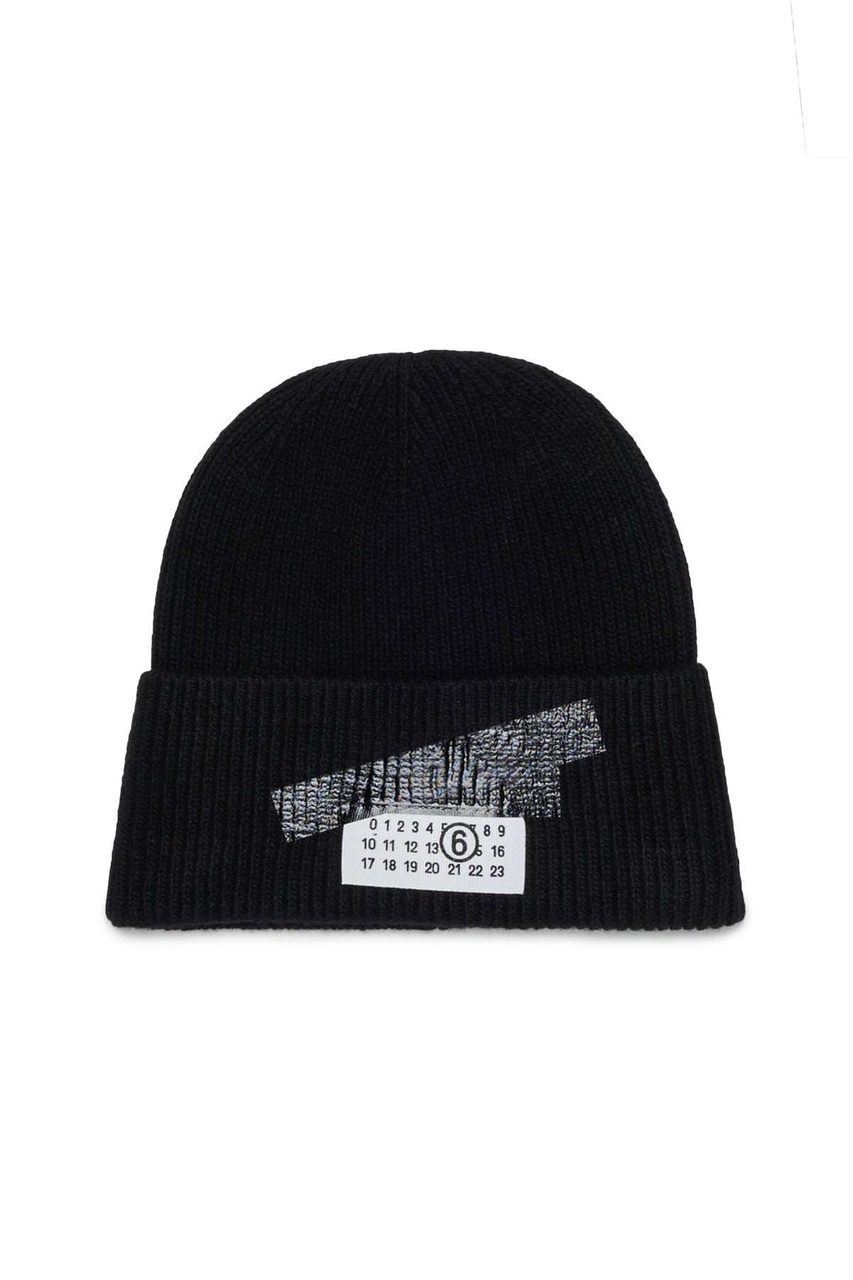 Ribbed beanie with logo