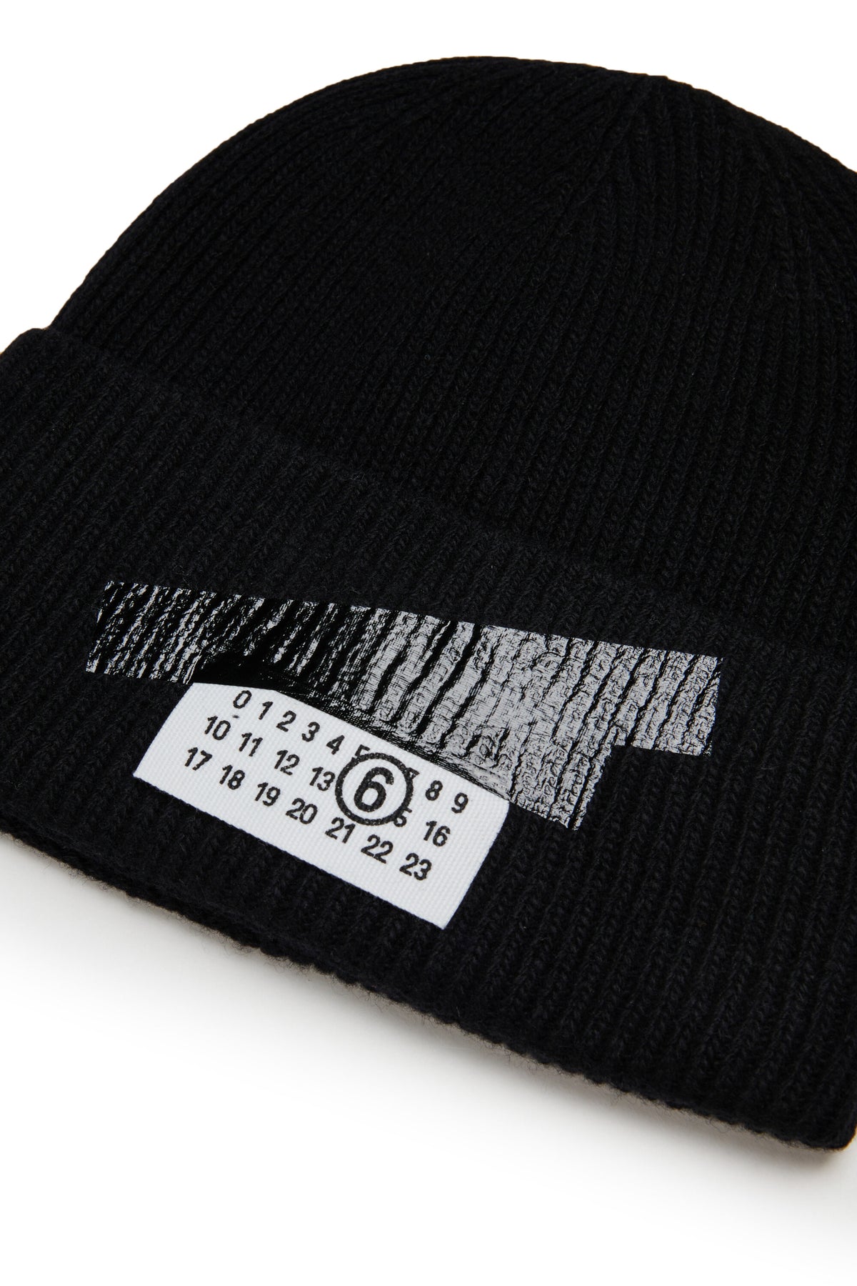 Bonnet côtelé avec logo