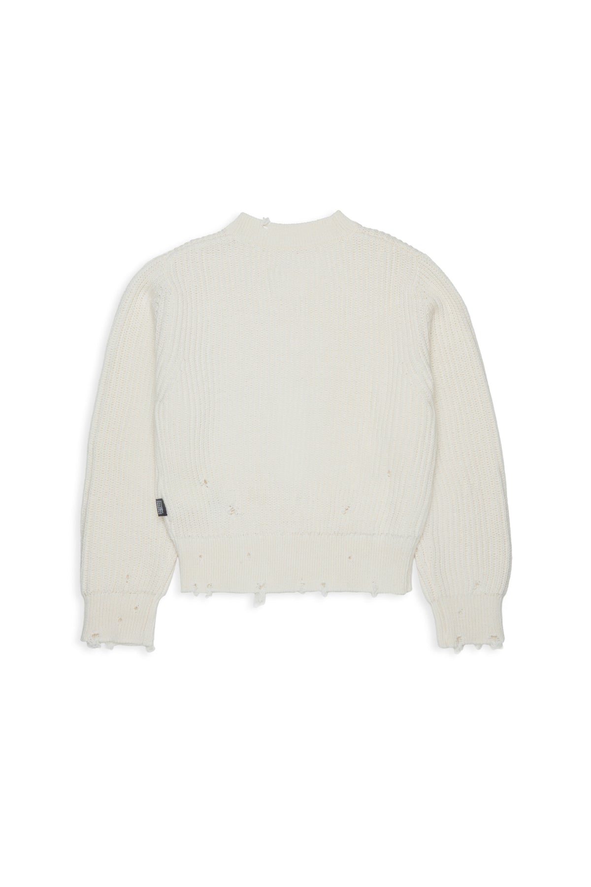 Pull col V avec détails usés