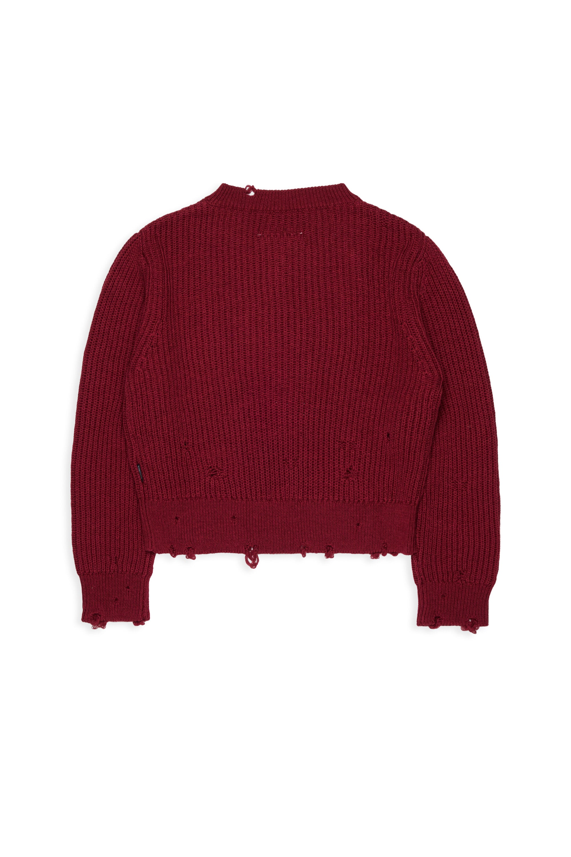 Pull col V avec détails usés