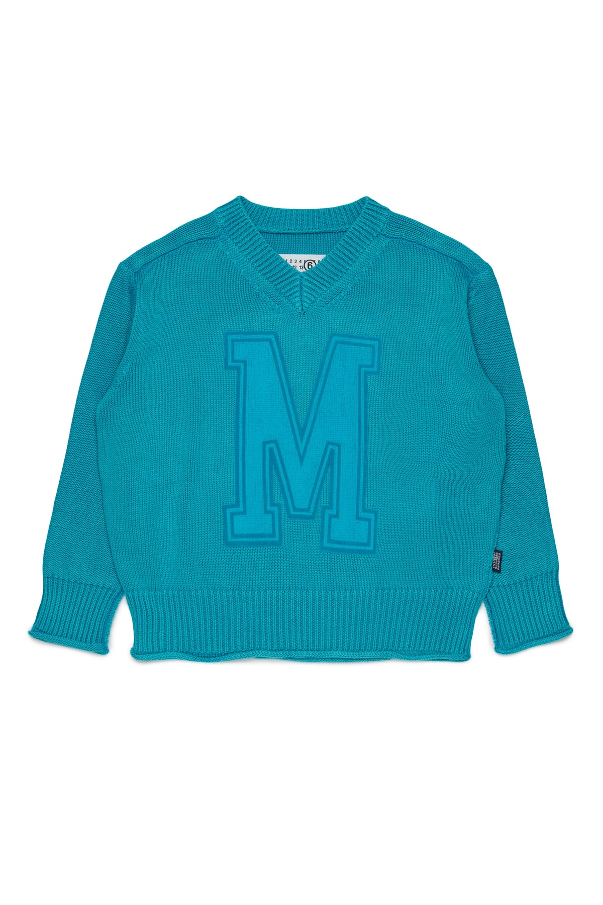 Pull col en V avec logo