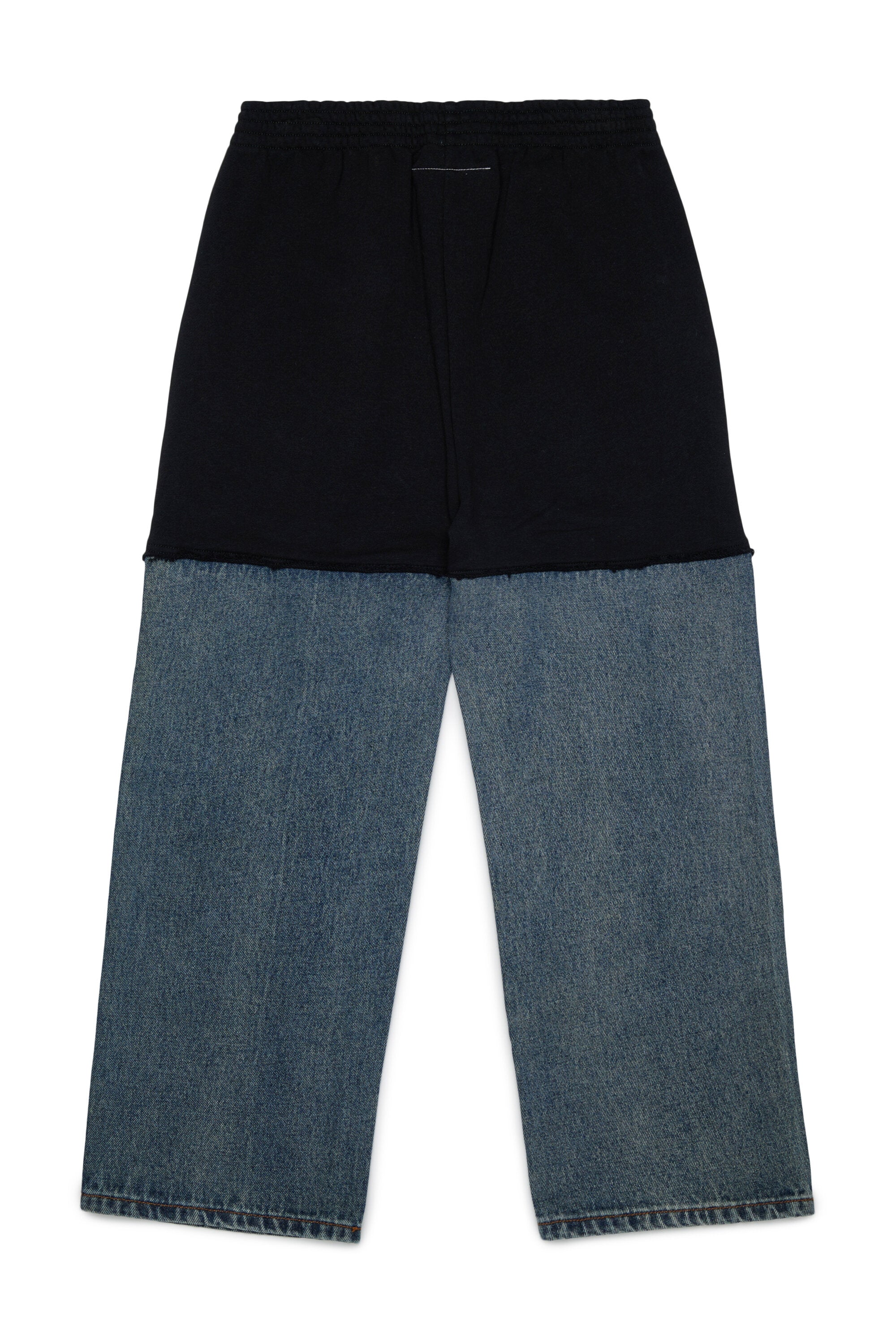 Pantalon en molleton et denim