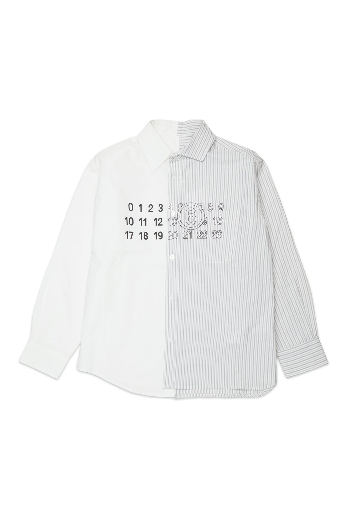 Chemise asymétrique à double motif