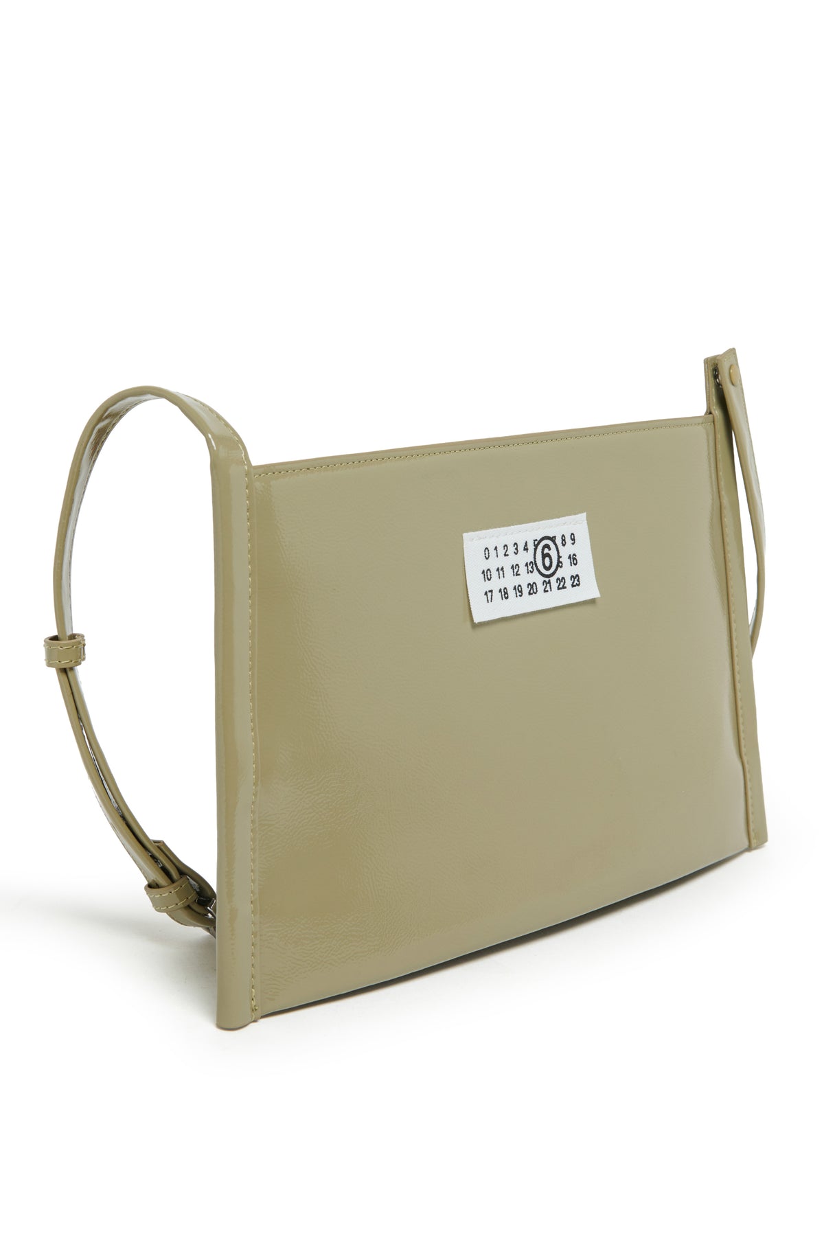 Sac bandoulière brillante avec logo