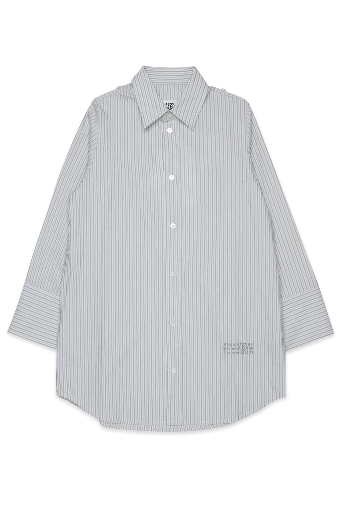 Camisa de rayas con logo