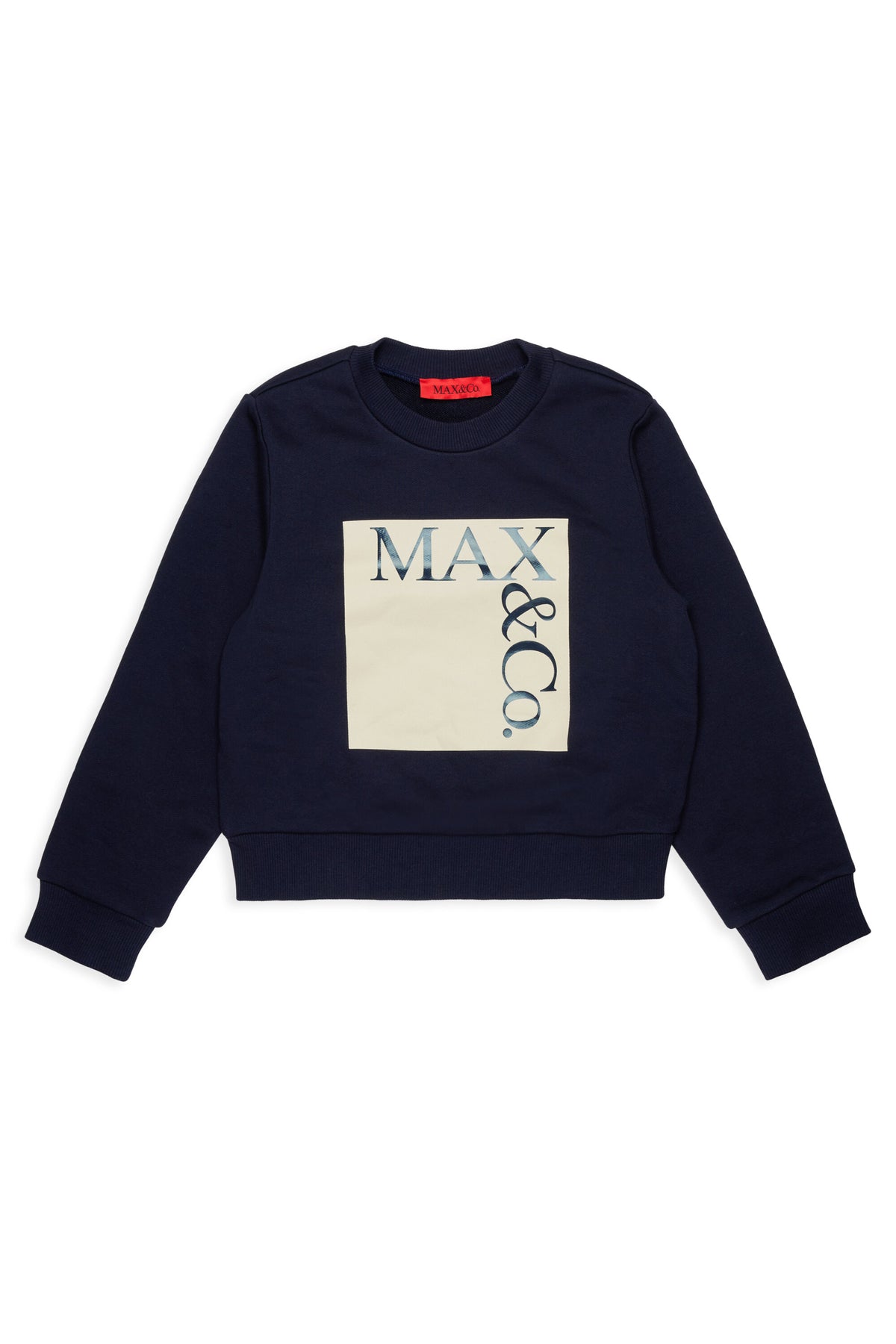 Branded crew-neck sweatshirt