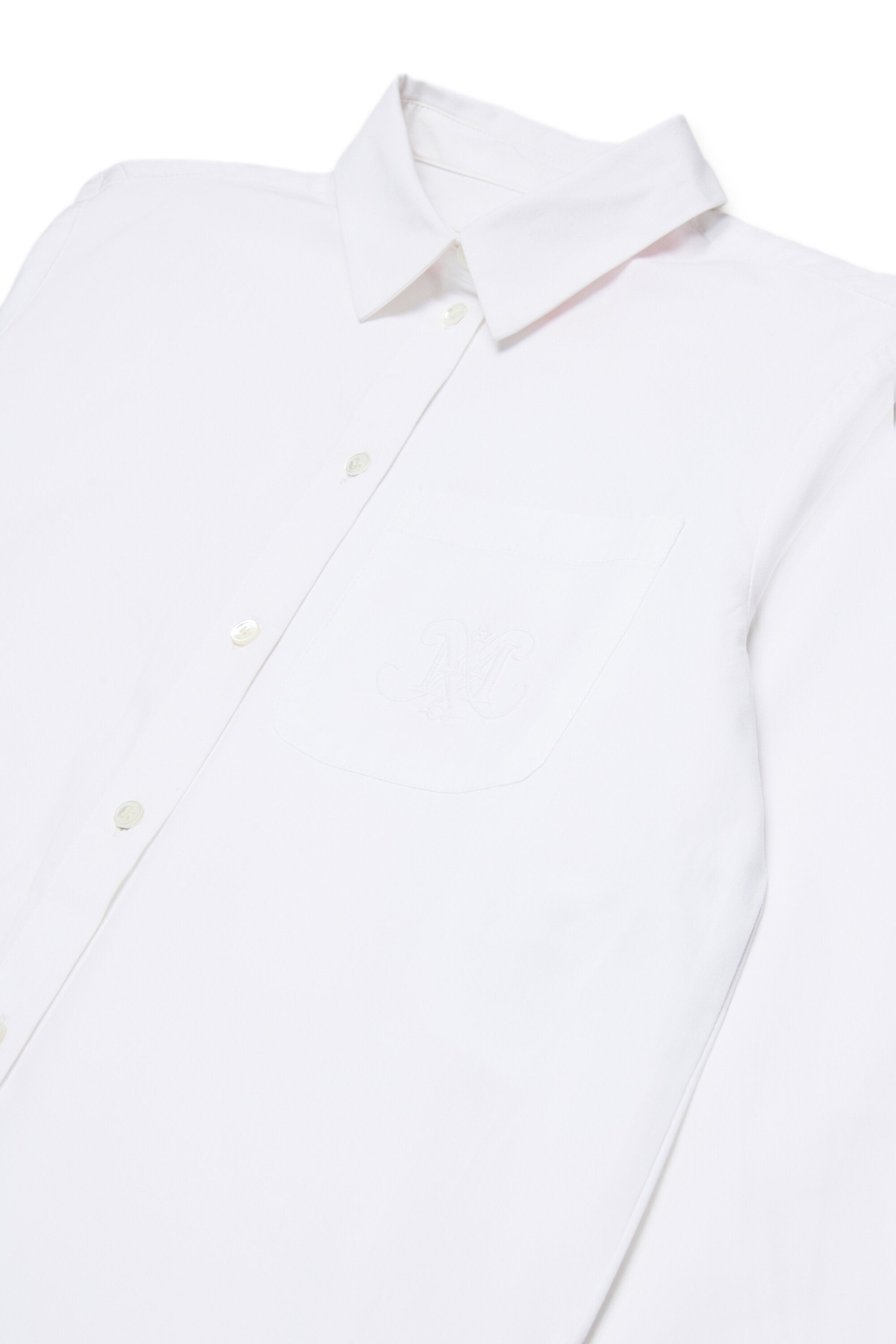 Chemise en popeline avec logo