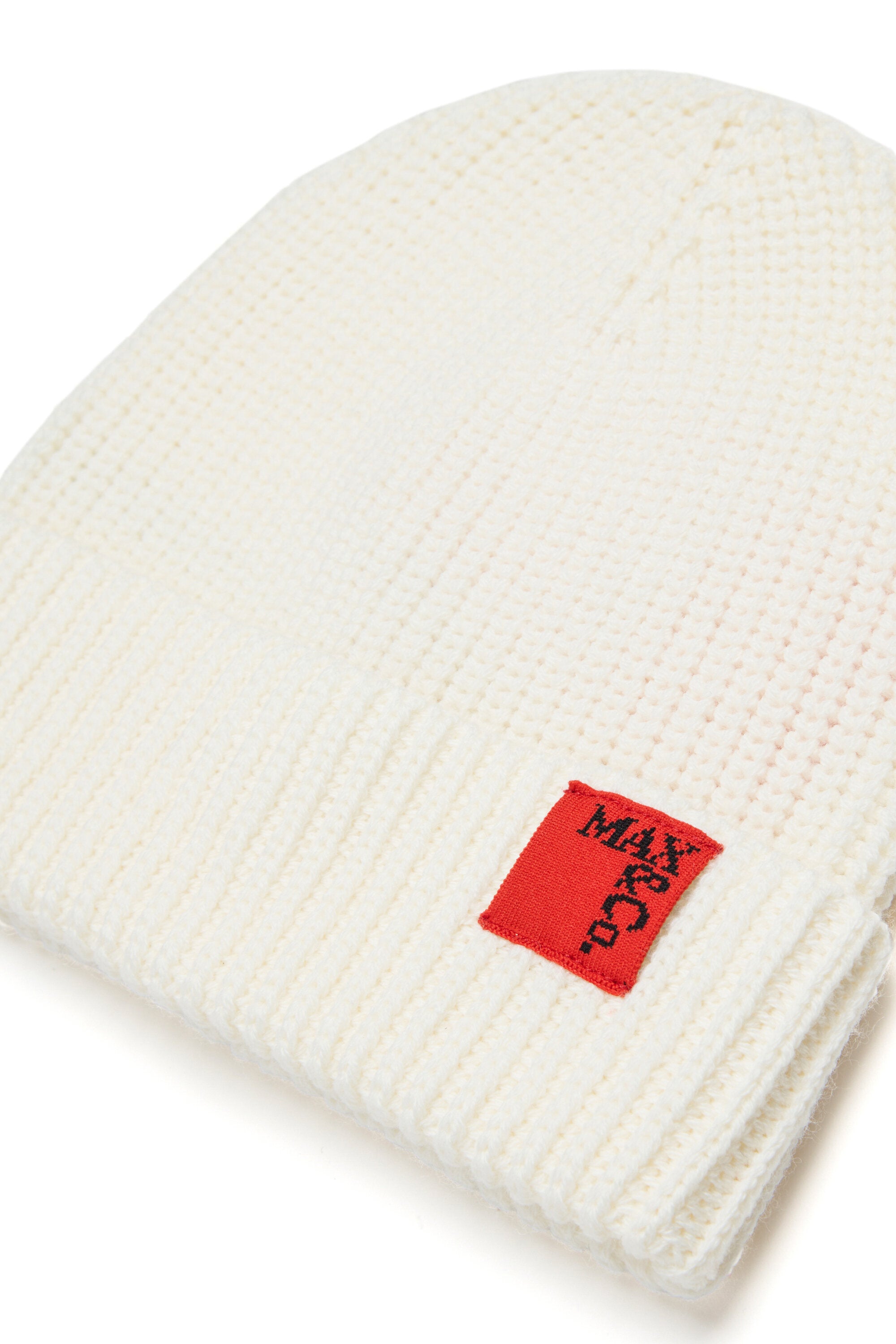 Bonnet en laine mélangée avec écusson