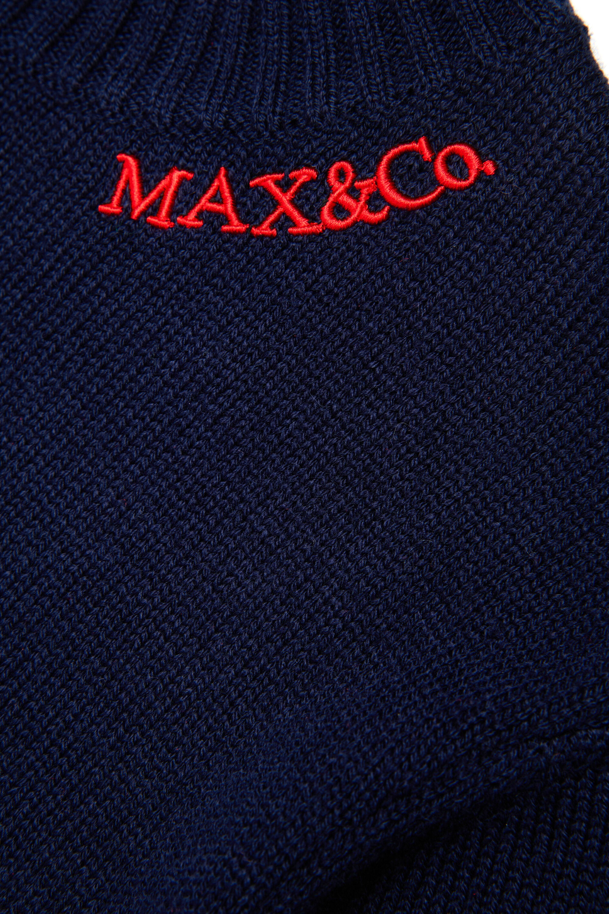 Jersey en mezcla de lana con logotipo bordado