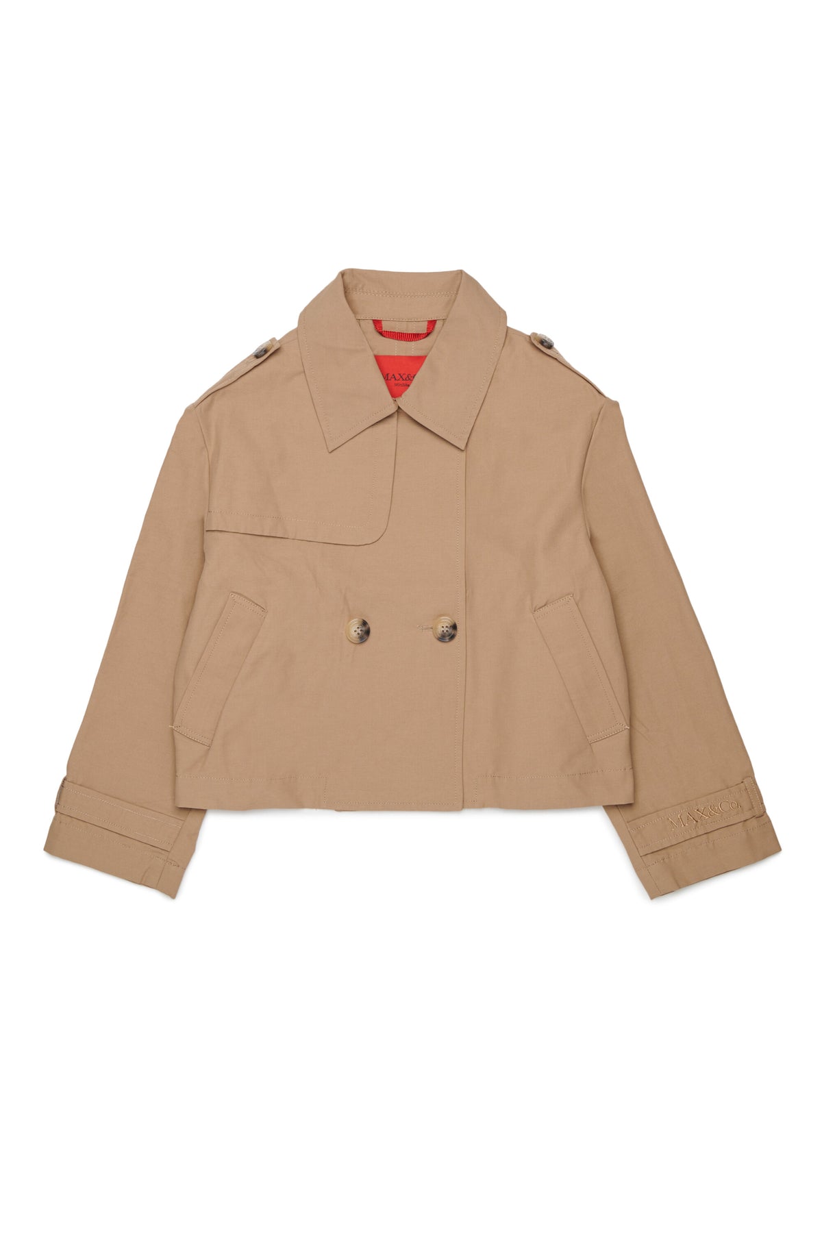 Veste croisée avec logo