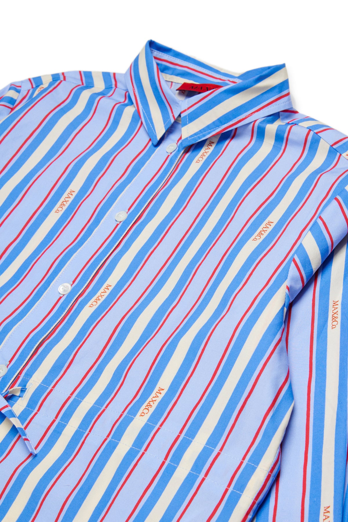 Chemise à rayures avec logo