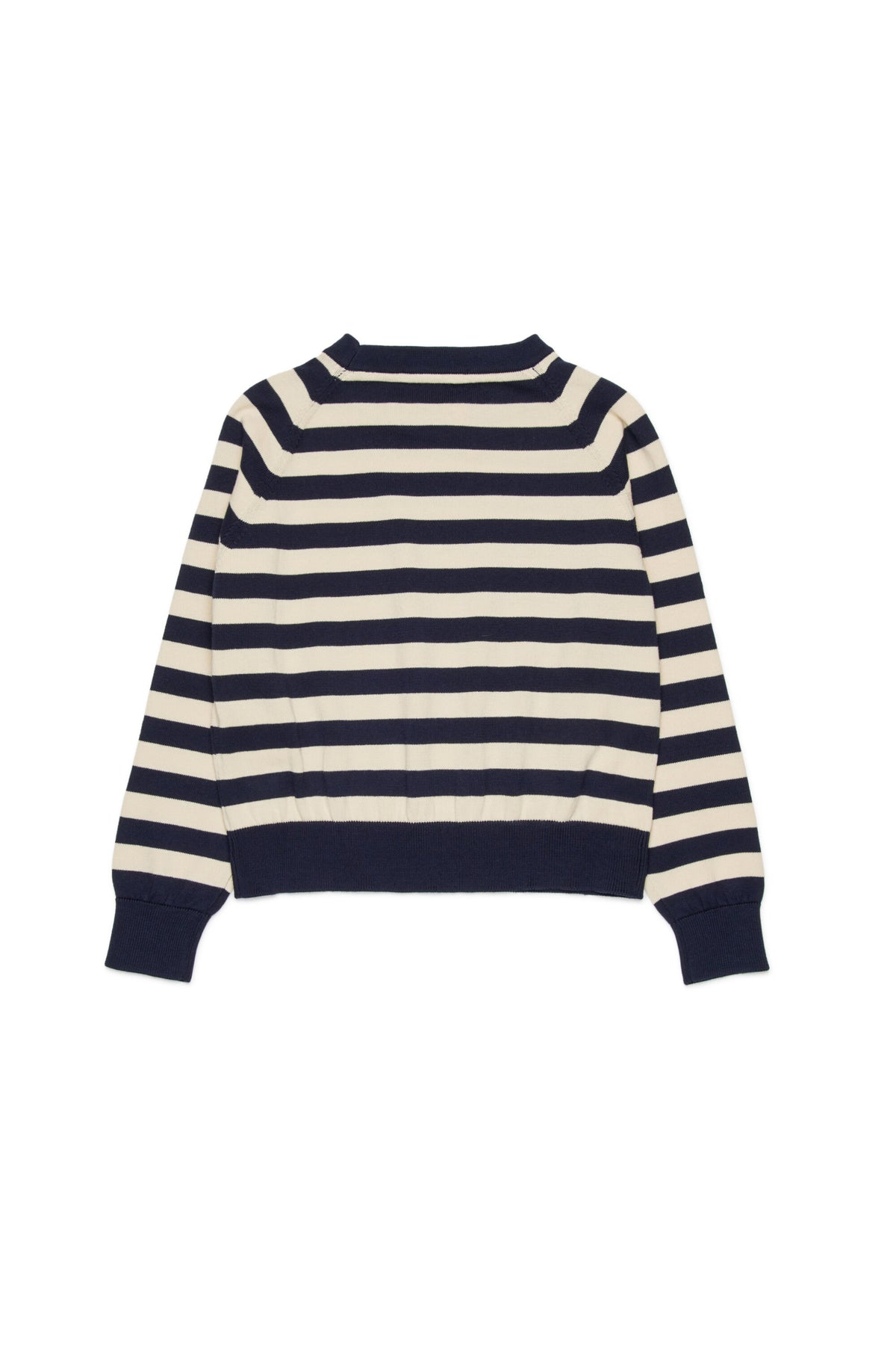 Pull ras du cou à rayures avec logo