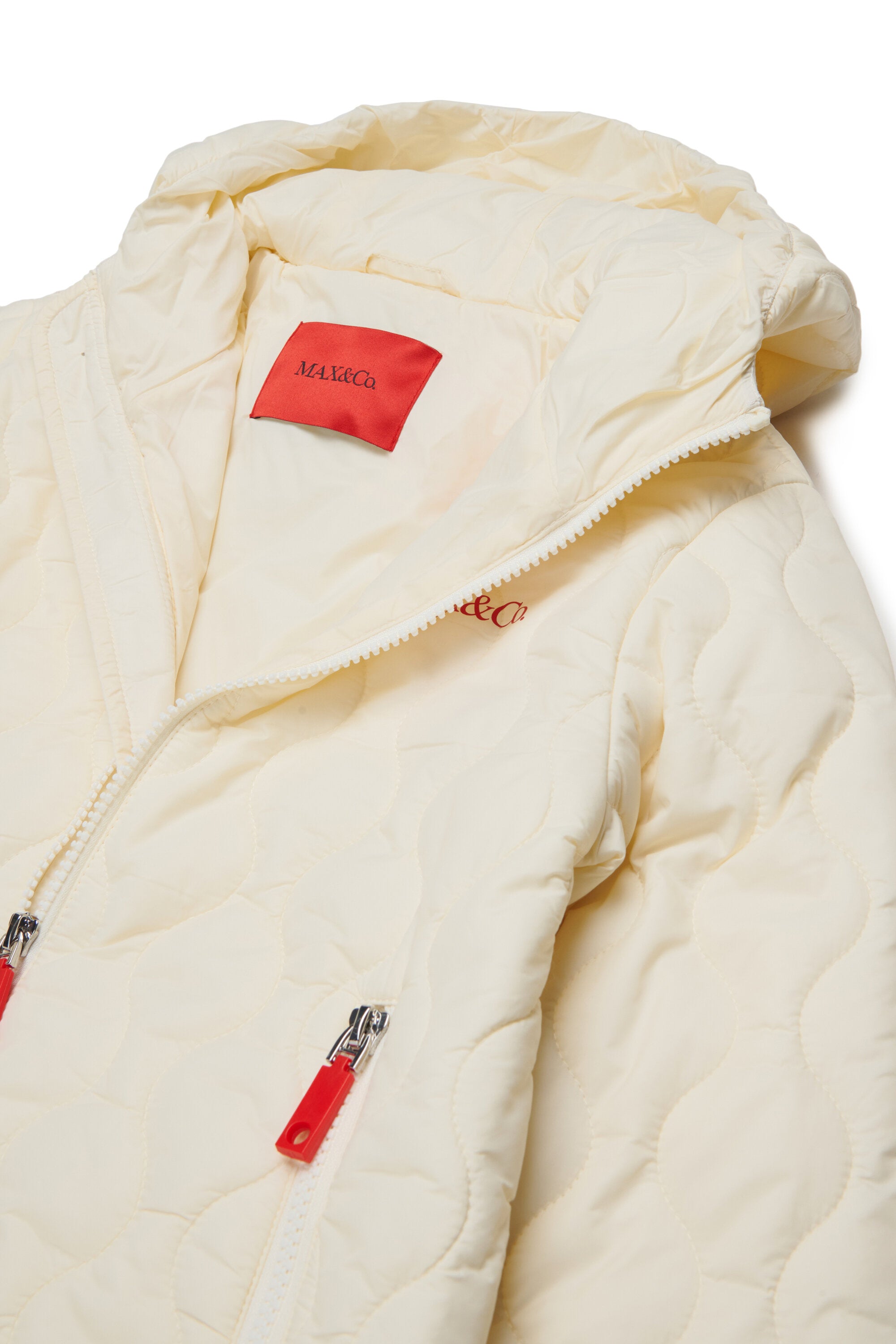 Chaqueta acolchada con logo estampado