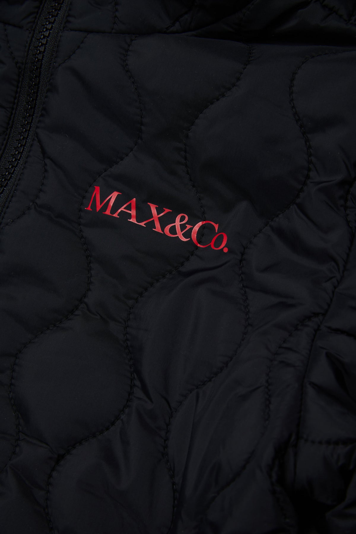 Veste matelassée avec logo imprimé