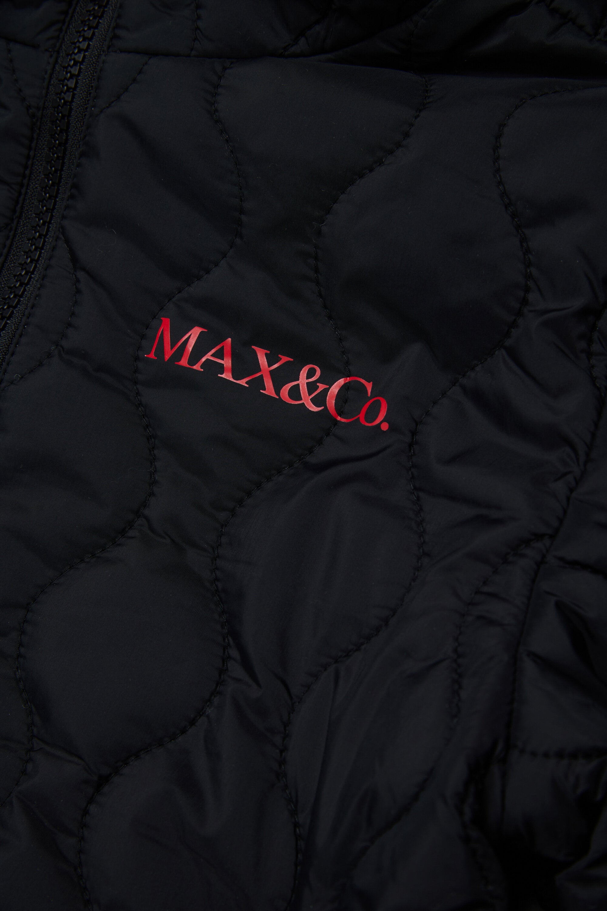 Veste matelassée avec logo imprimé