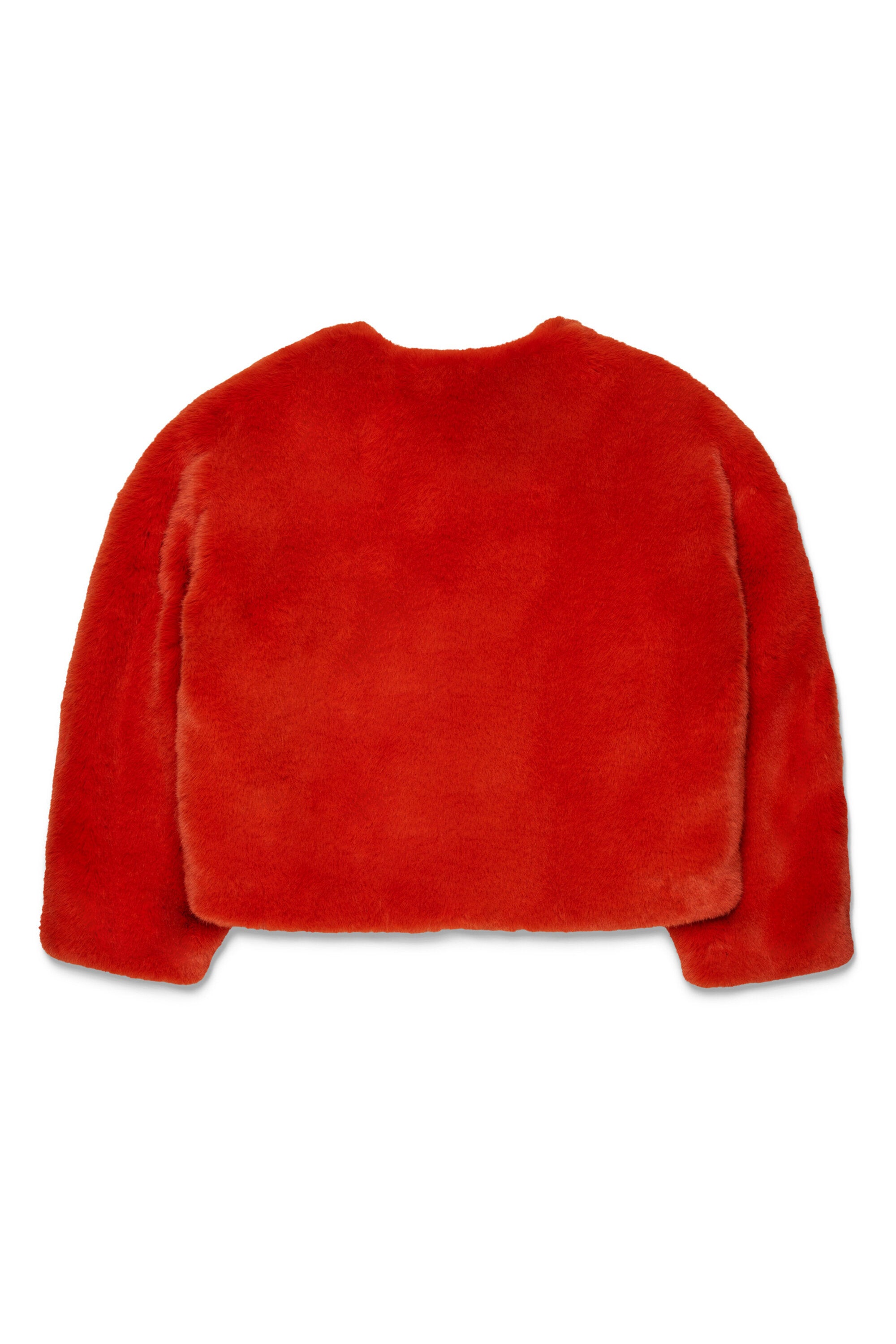 Chaqueta de piel sintética con logo