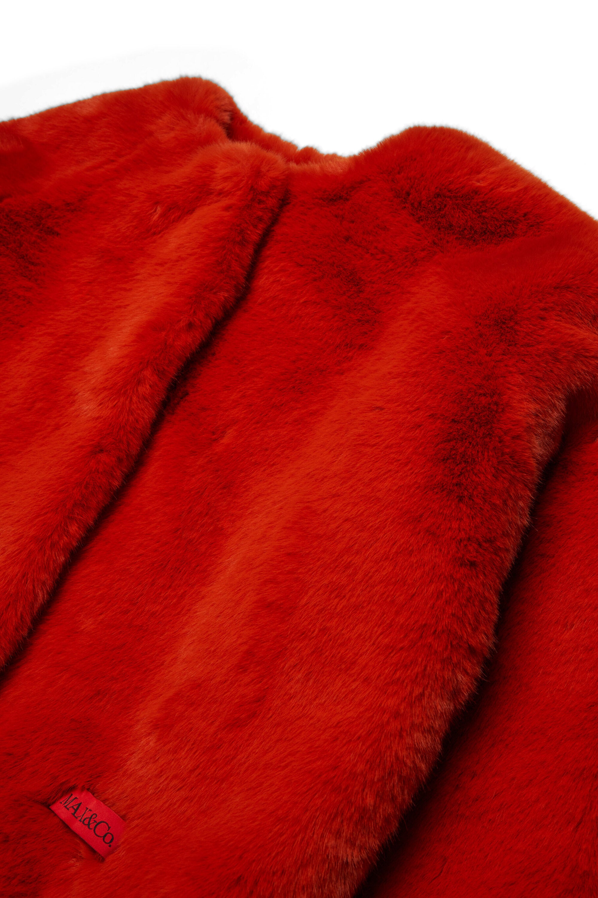 Chaqueta de piel sintética con logo
