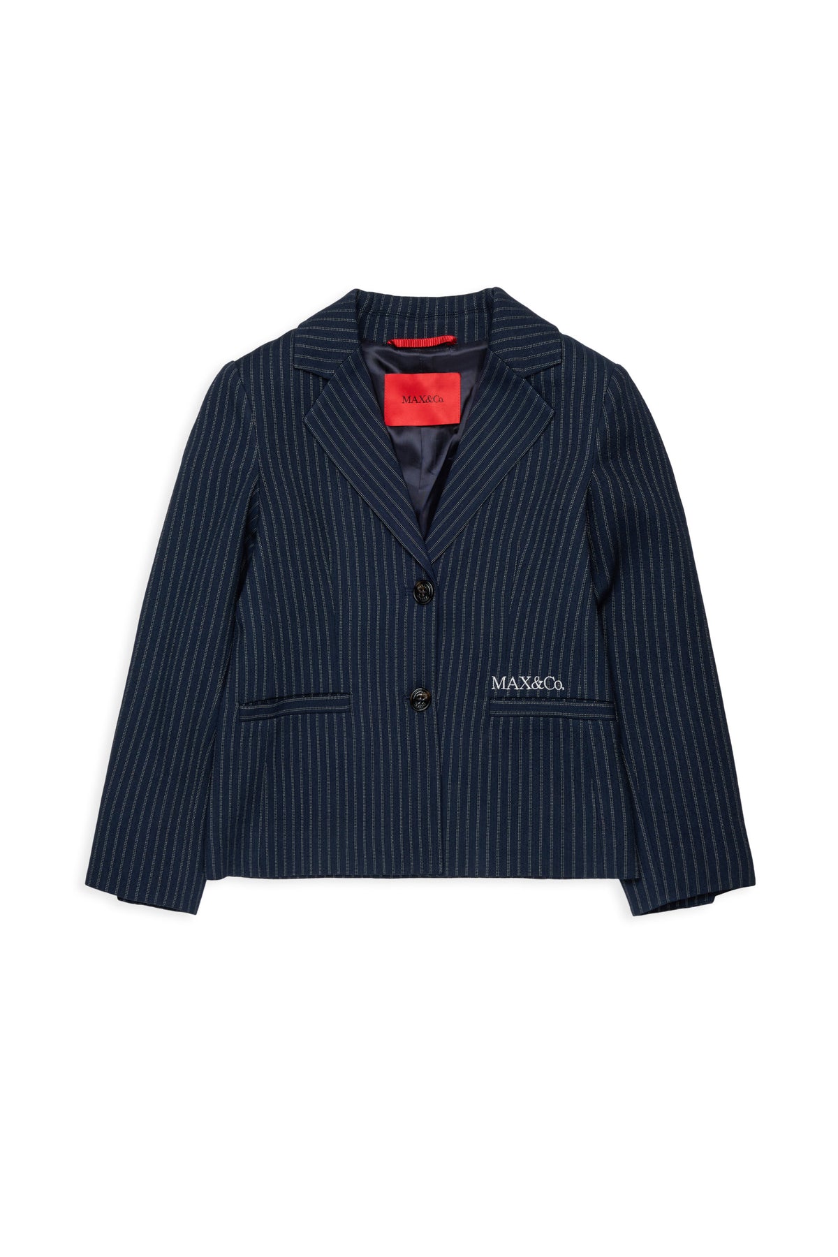 Blazer jacket with printed logo