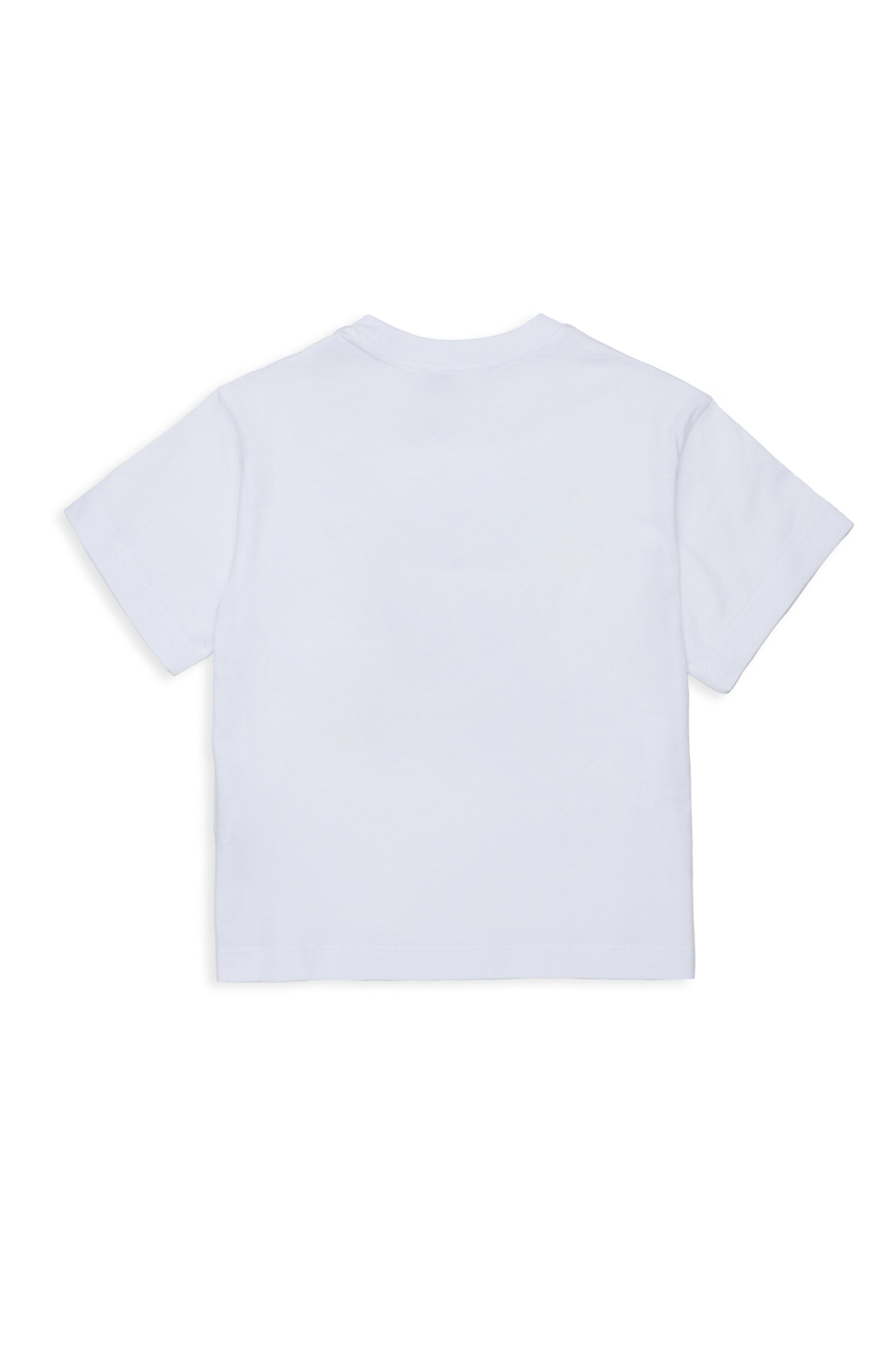 Camiseta con logo multicolor en la parte delantera