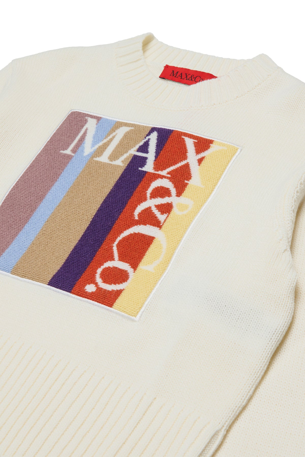 Pull col rond avec logo