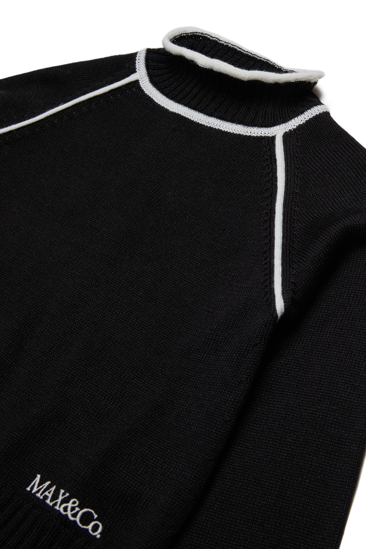 Pull à col montant avec logo