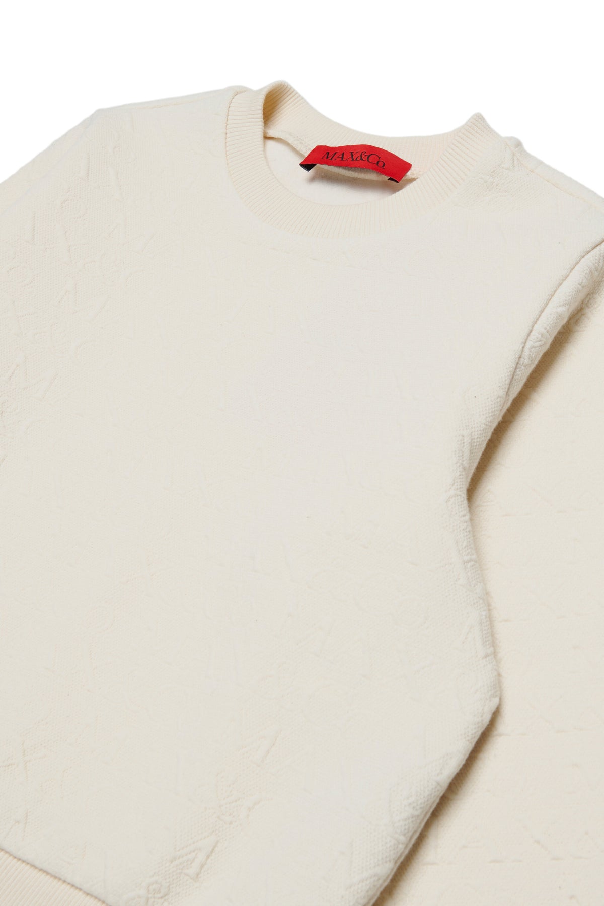 Sweat-shirt col rond en jacquard