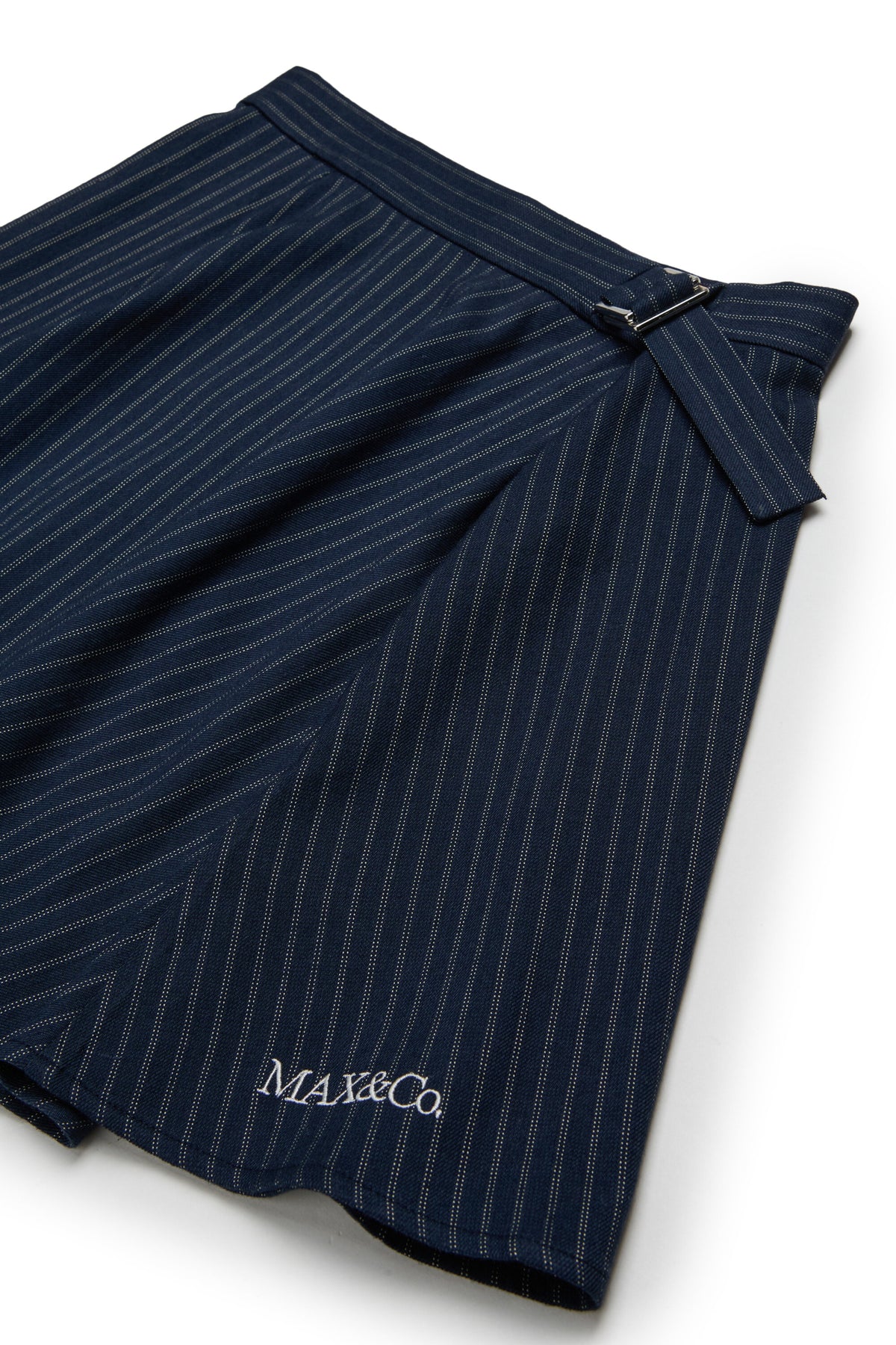 Striped skirt with logo