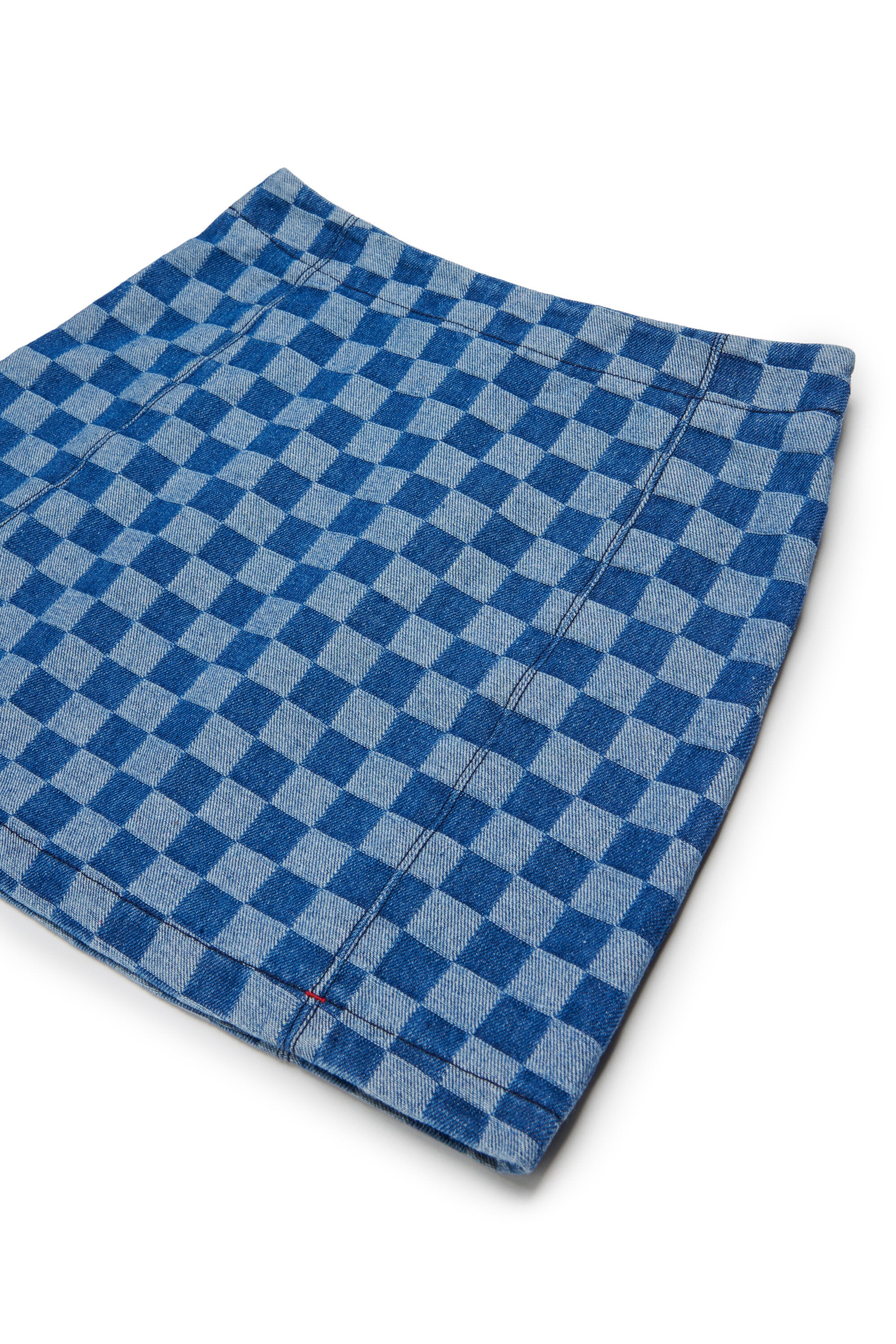 Jupe à carreaux avec logo