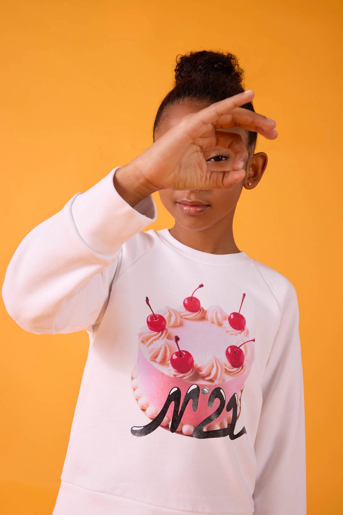 Crew neck sweatshirt with logo
