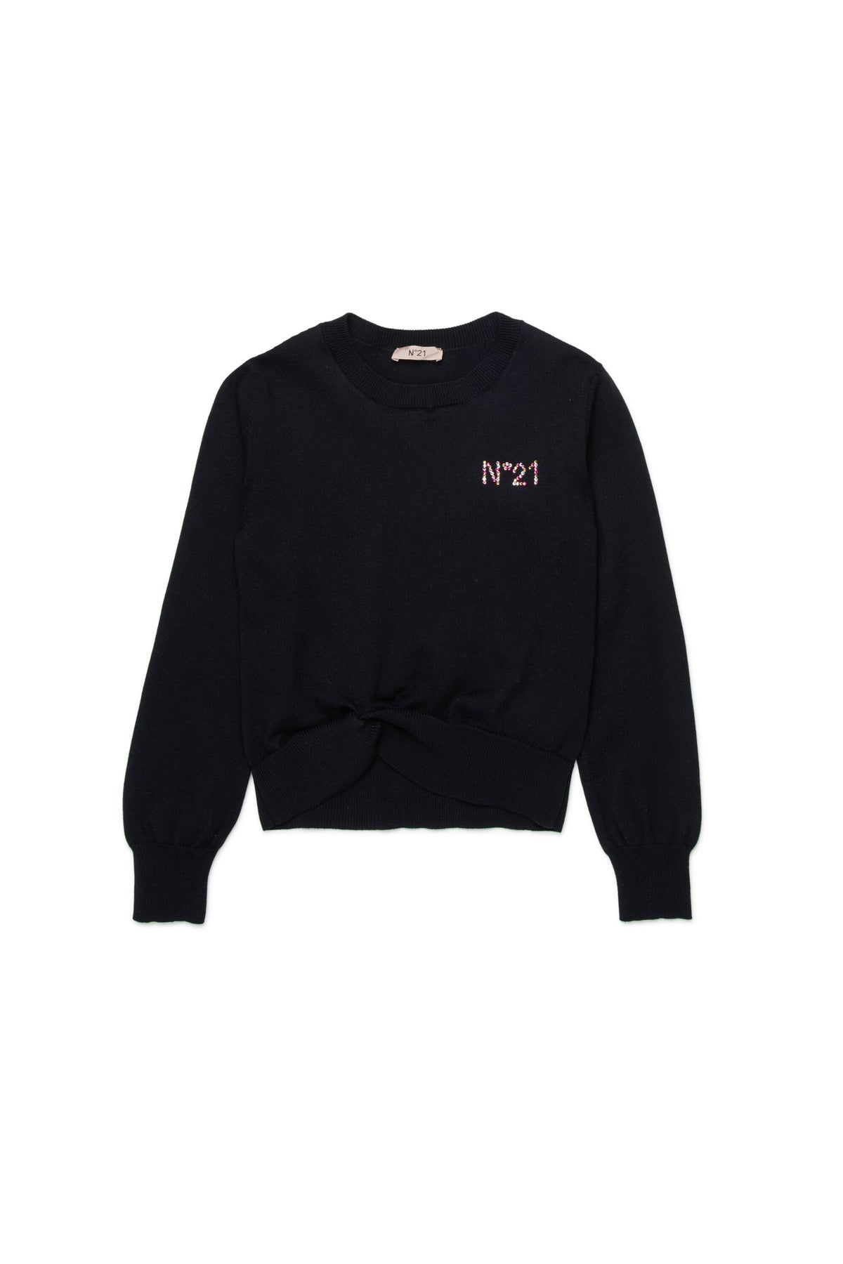 Pull à col rond avec logo