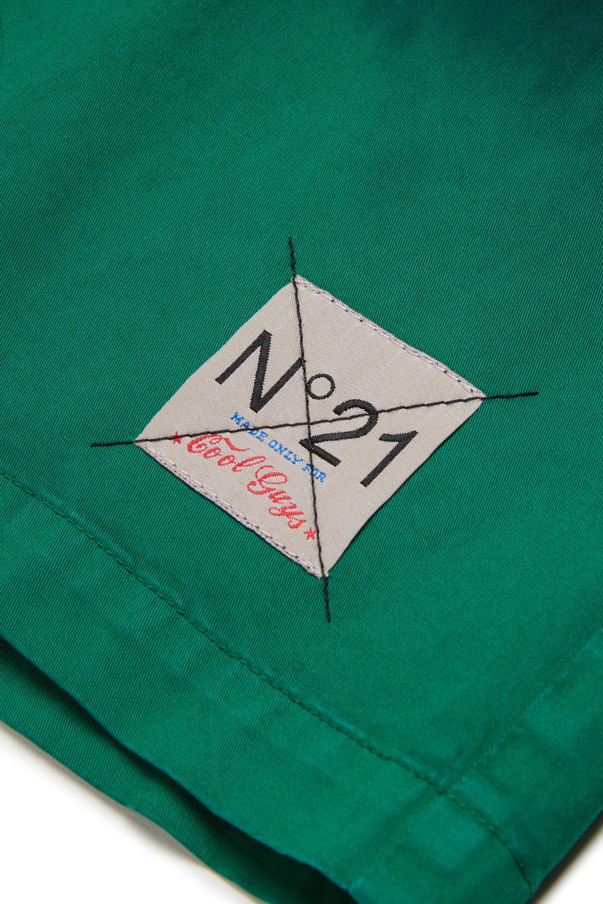 Gradient-effect shorts with logo