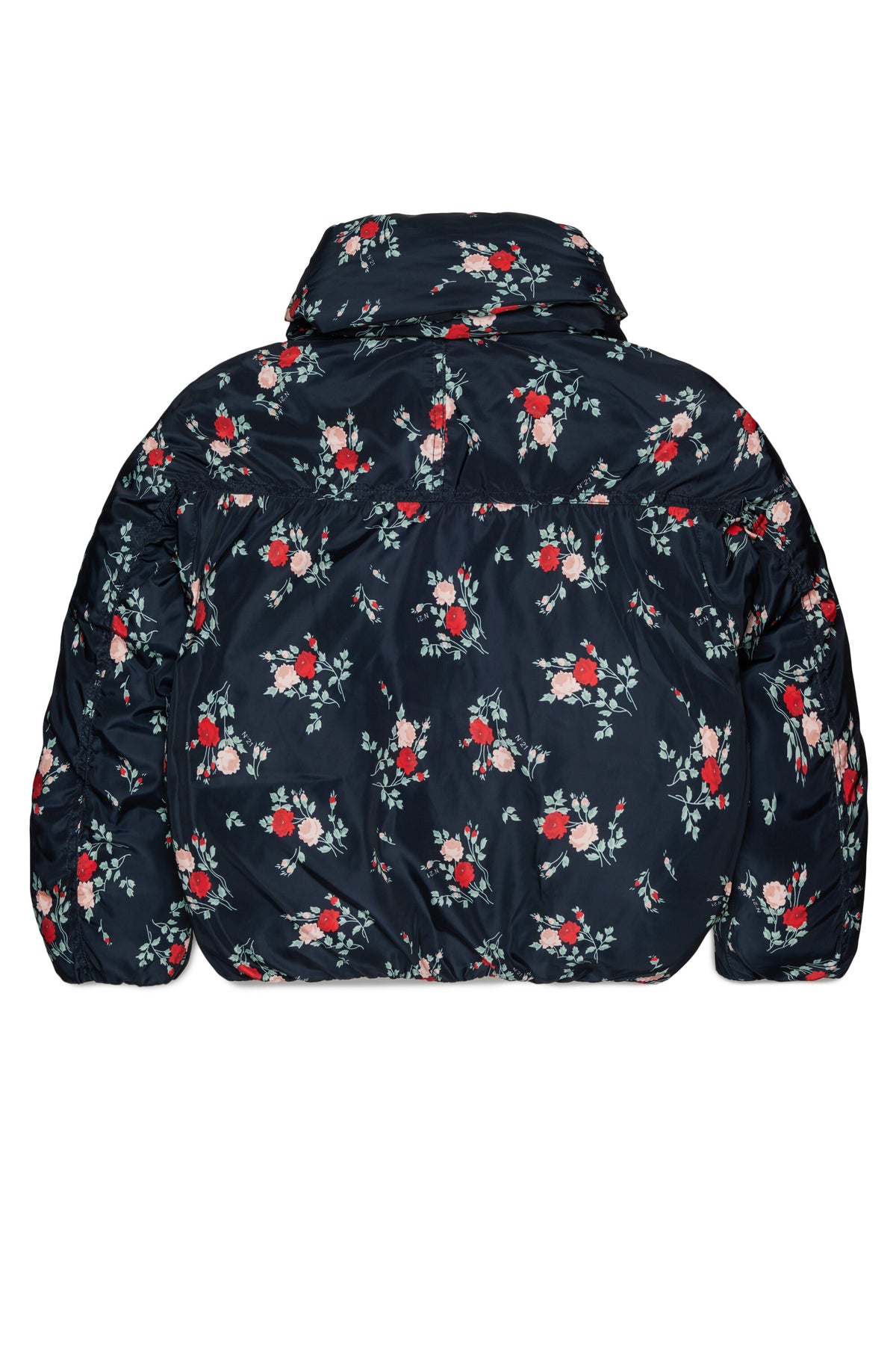 Veste matelassée à motif fleuri
