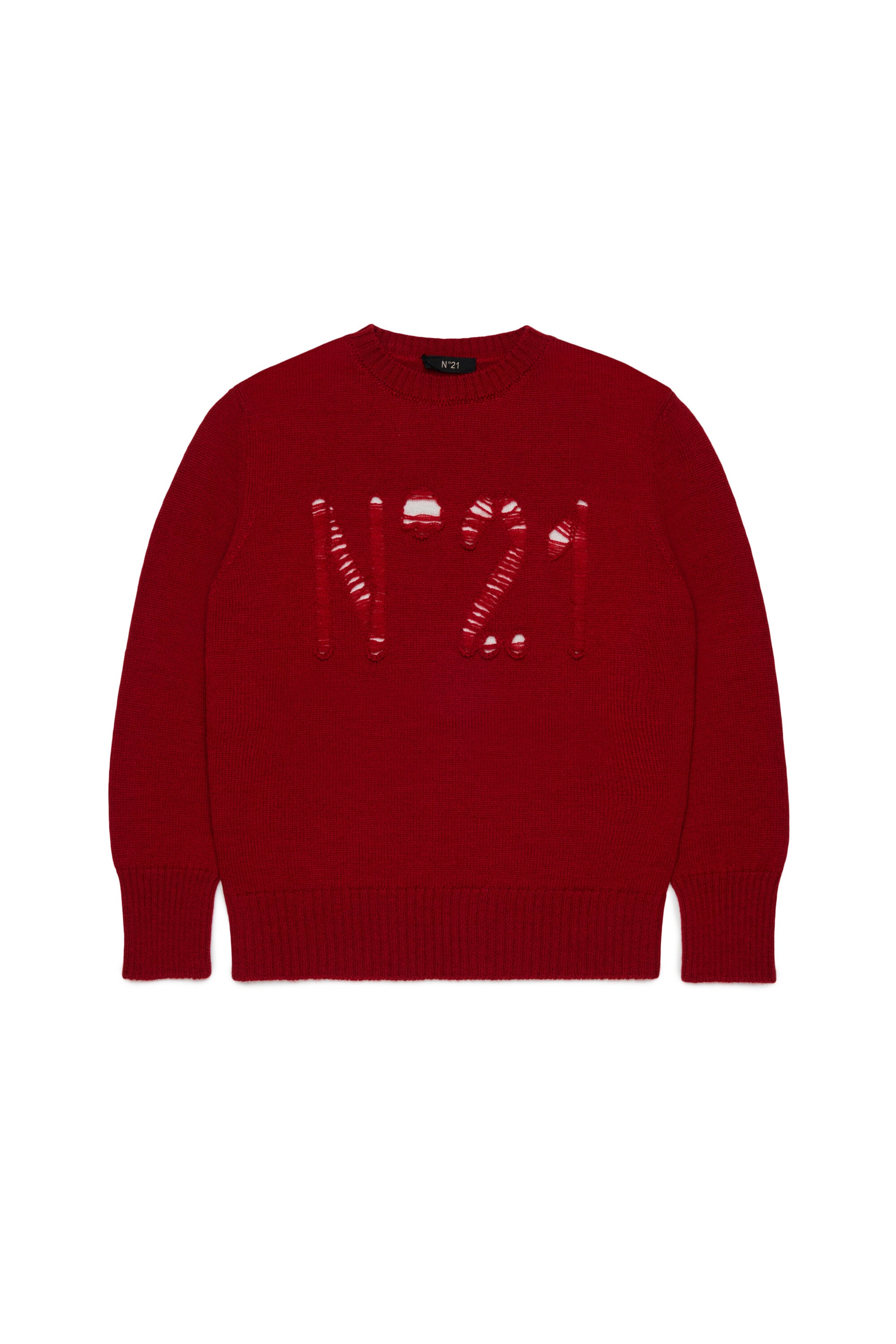 Pull col rond avec logo