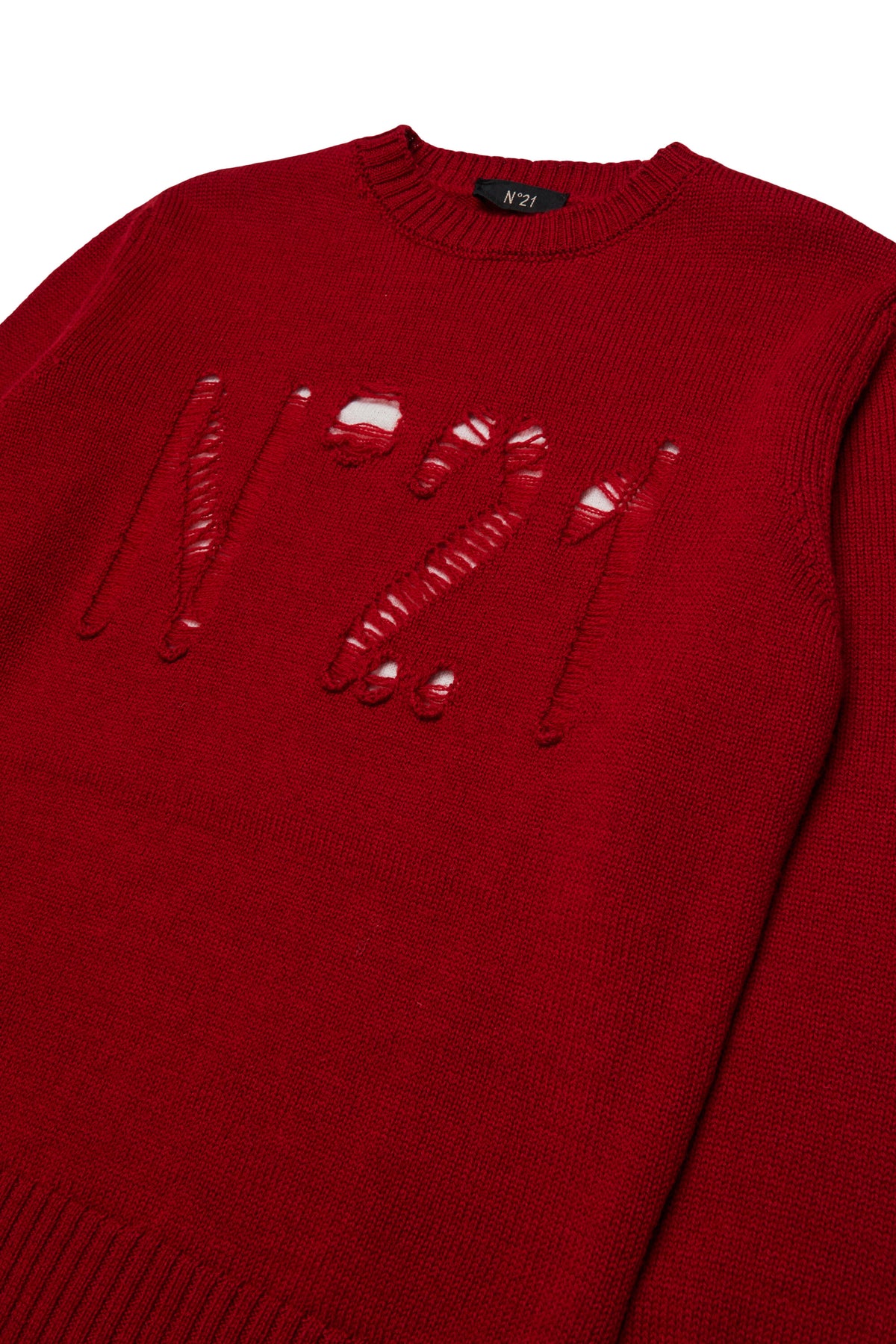 Crew-neck pullover with logo