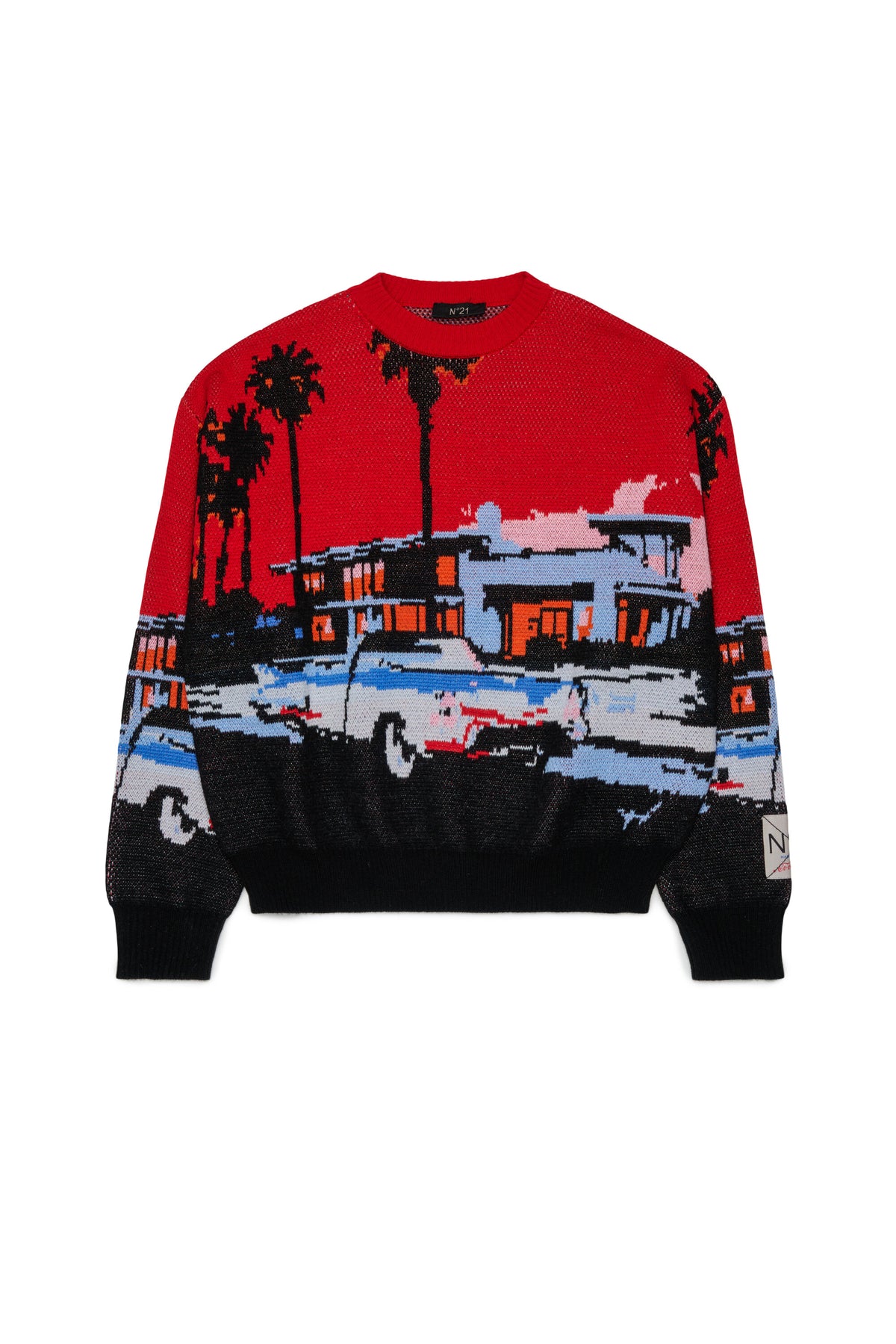 Pull ras du cou avec logo